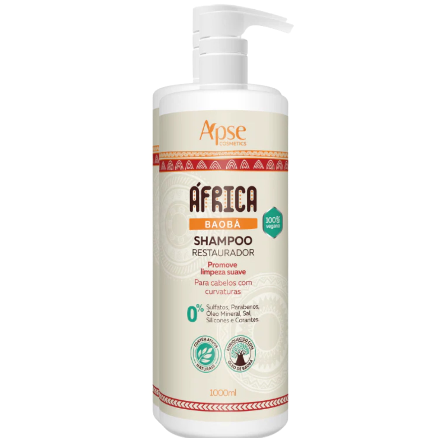 Shampoo África Baobá Apice Restaurador Vegano Curvatura 1l