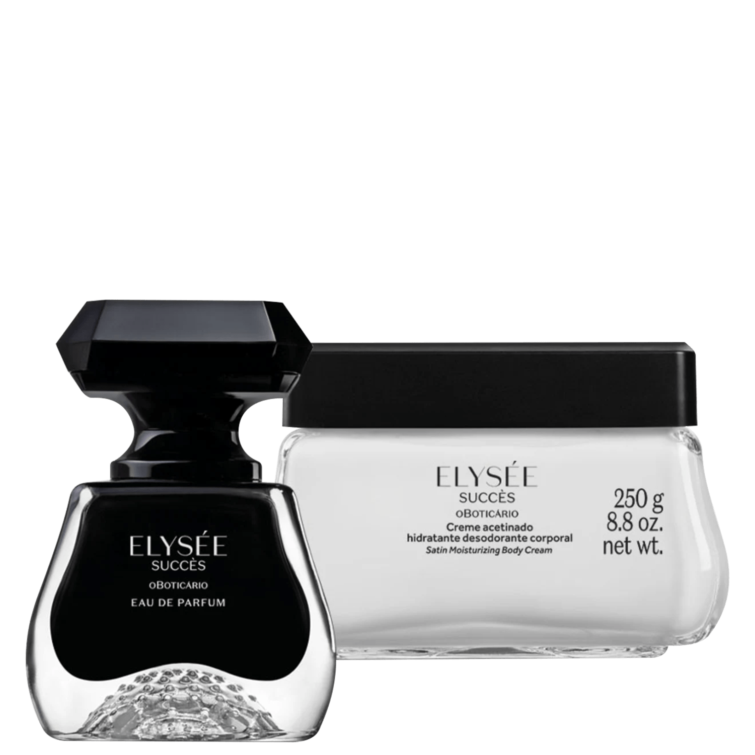 Conjunto Elyseé Succès o Boticário Feminino - Eau de Parfum 50ml + Creme Hidratante Desodorante 250g
