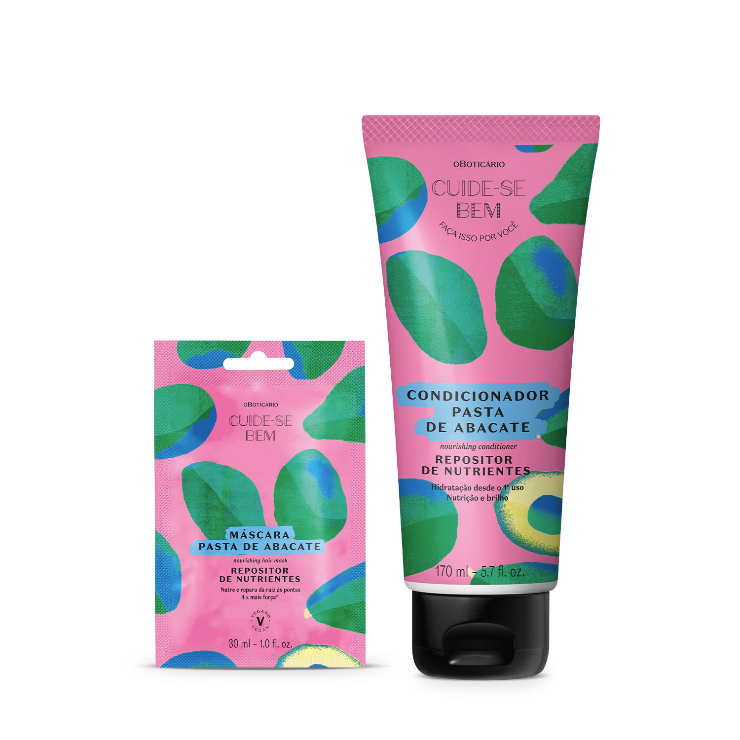 Combo Cuide-se Bem Feira Pasta de Abacate: Condicionador 170ml + Sachê 30ml > Combo Cuide-se Bem Feira Pasta de Abacate: Condicionador 170ml + Sachê 30ml