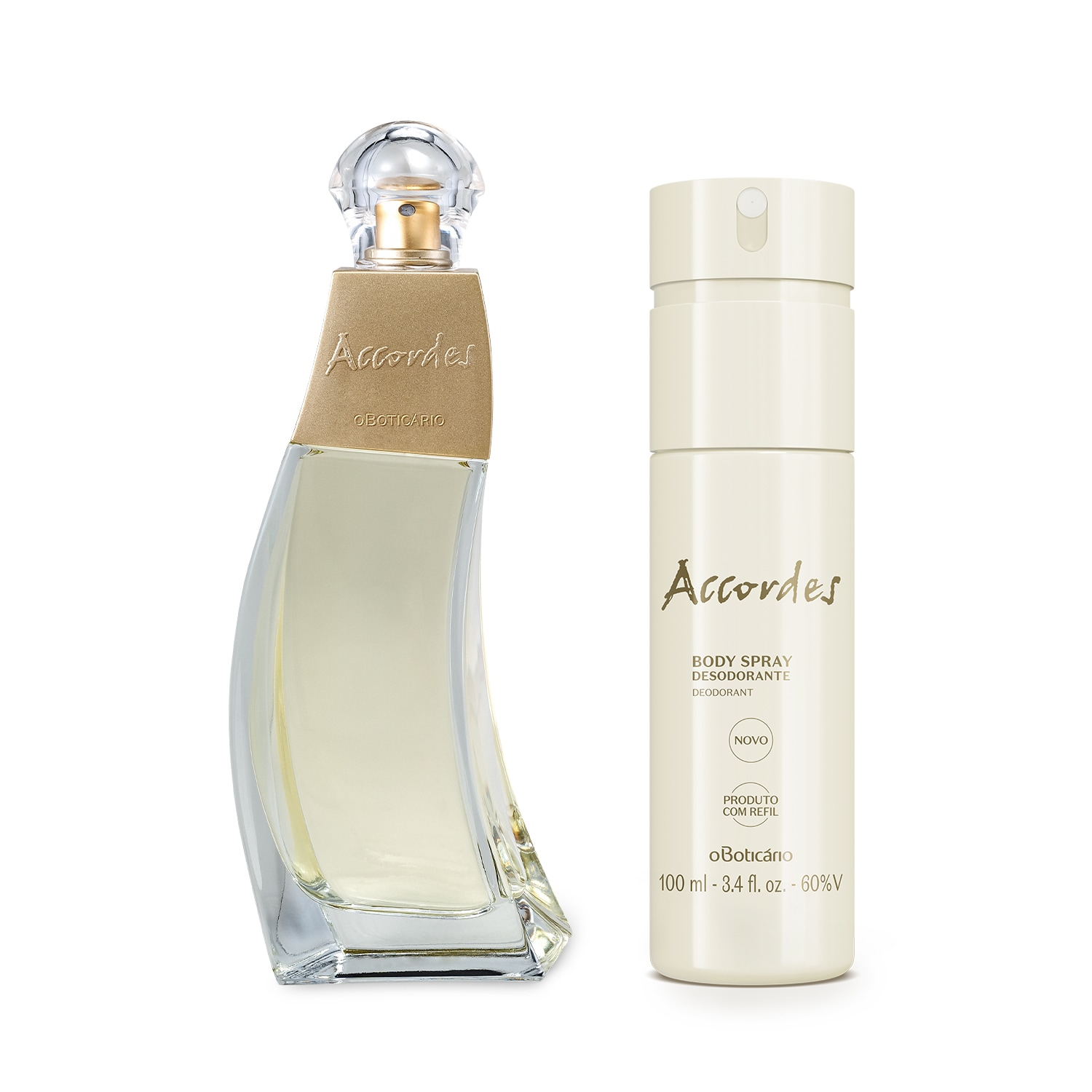 Combo Presente Accordes: Desodorante Colônia 80ml + Body Spray Desodorante 100ml > Combo Presente Accordes: Desodorante Colônia 80ml + Body Spray Desodorante 100ml