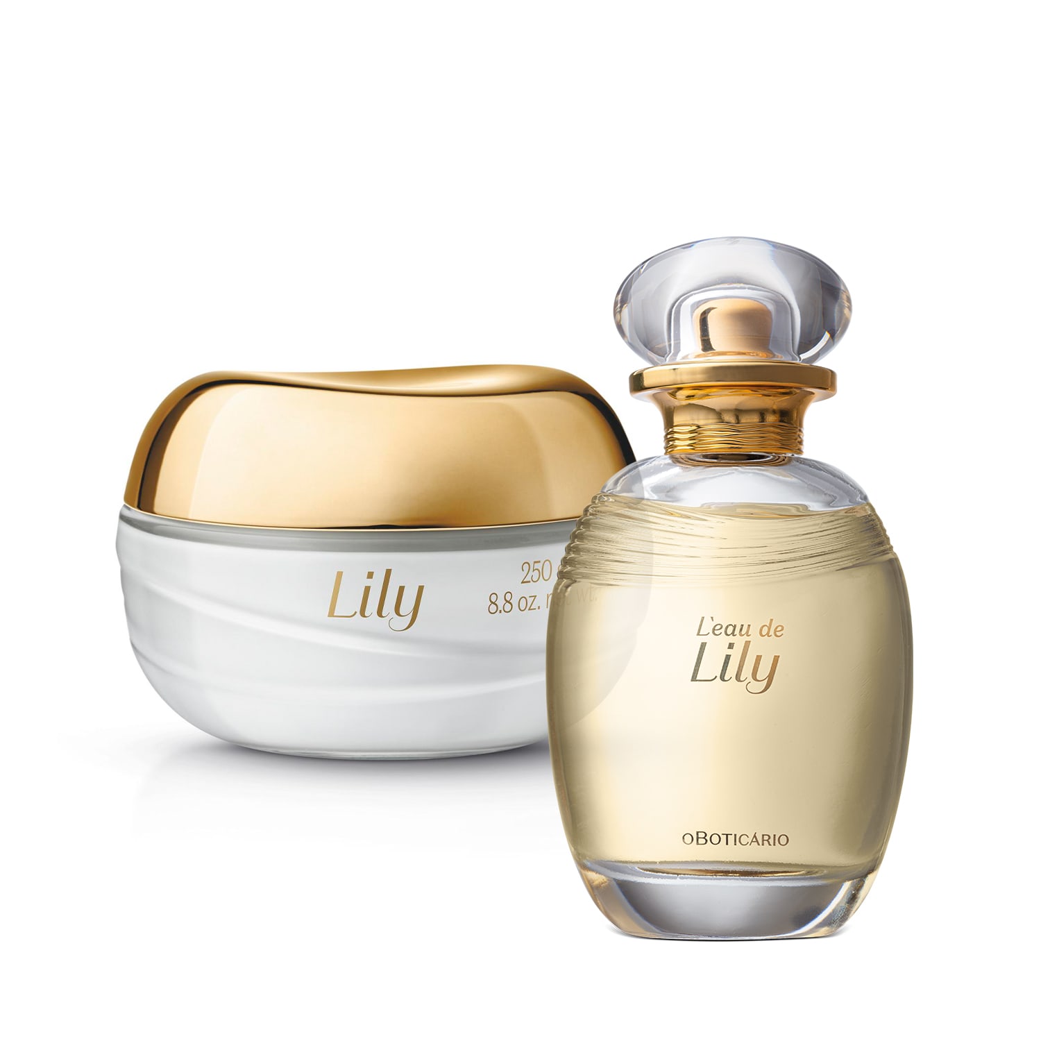 Combo L'eau de Lily: Desodorante Colônia 75ml + Creme Acetinado Corporal 250g > Combo L'eau de Lily: Desodorante Colônia 75ml + Creme Acetinado Corporal 250g