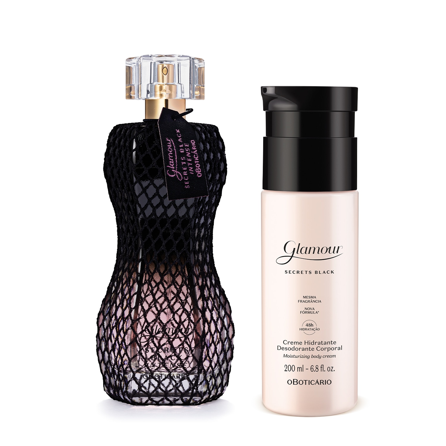 Combo Glamour Secret Black Intense: Desodorante Colônia 75ml + Creme Corporal 200ml > Combo Glamour Secret Black Intense: Desodorante Colônia 75ml + Creme Corporal 200ml