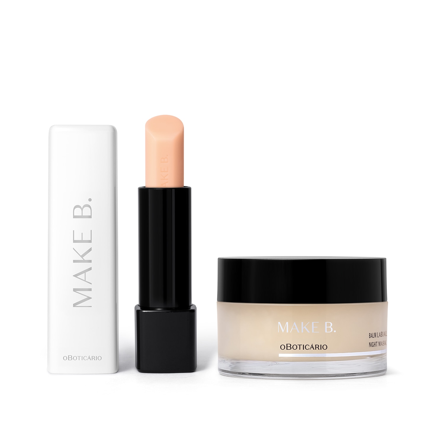 Combo Balm Labial Noturno Make B. Lip Chronology: Night Plump 3,6g + Night Mask 9g > Combo Balm Labial Noturno Make B. Lip Chronology: Night Plump 3,6g + Night Mask 9g