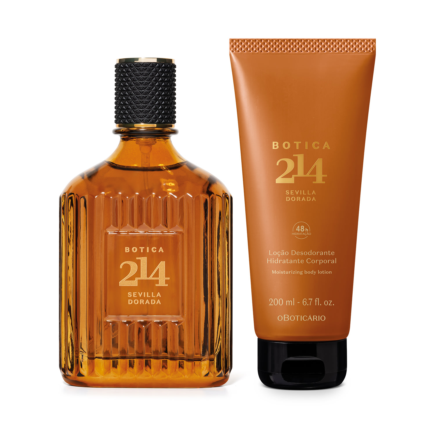 Combo Botica 214 Sevilla Dorada: Eau de Parfum Fougére Aromático 90ml + Loção Corporal 200ml > Combo Botica 214 Sevilla Dorada: Eau de Parfum Fougére Aromático 90ml + Loção Corporal 200ml