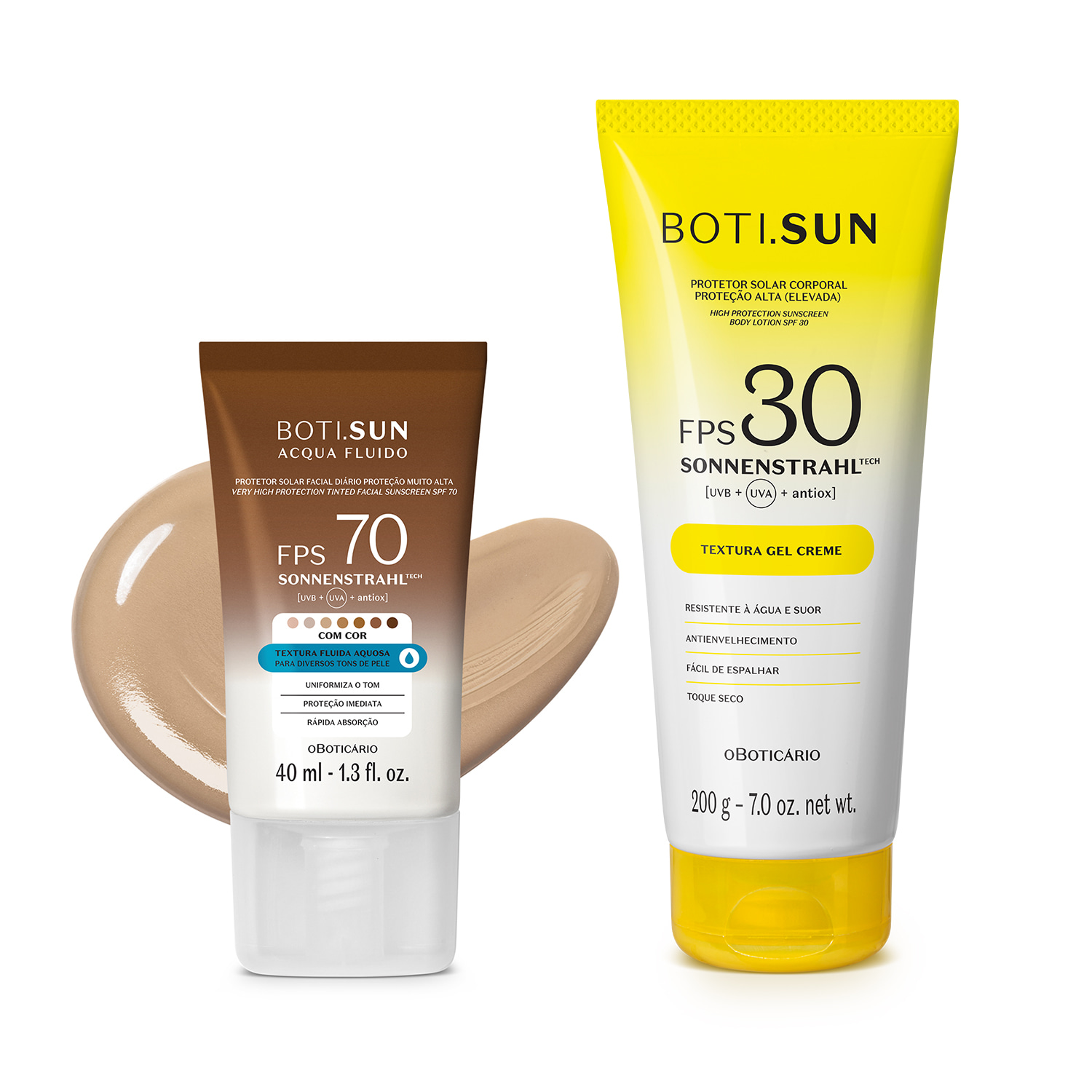 Combo Boti. Sun Protetor Solar: Facial com cor 03 FPS70 200g + Corporal FPS30 200g > Combo Boti. Sun Protetor Solar: Facial com cor 03 FPS70 200g + Corporal FPS30 200g