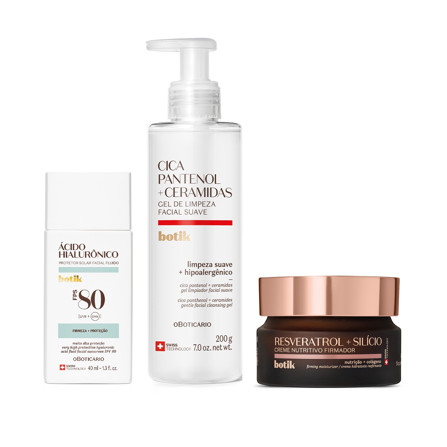 Kit Skincare Diurno para Pele Madura com Rugas Botik (3 itens) > Kit Skincare Diurno para Pele Madura com Rugas Botik (3 itens)