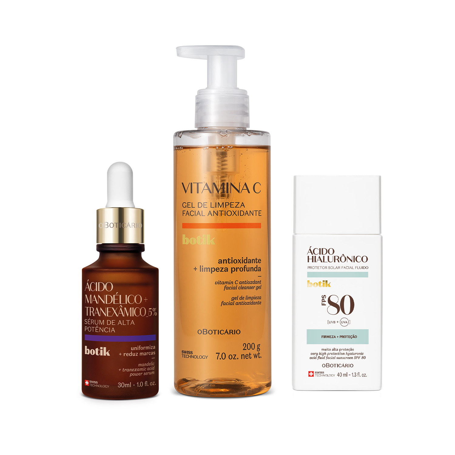 Kit Skincare para Pele com Manchas Botik (3 Itens)