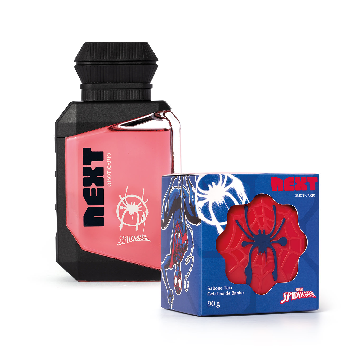 Combo Next Spider Man: Colônia Infantil 75ml + Sabone-Teia 90g > Combo Next Spider Man: Colônia Infantil 75ml + Sabone-Teia 90g