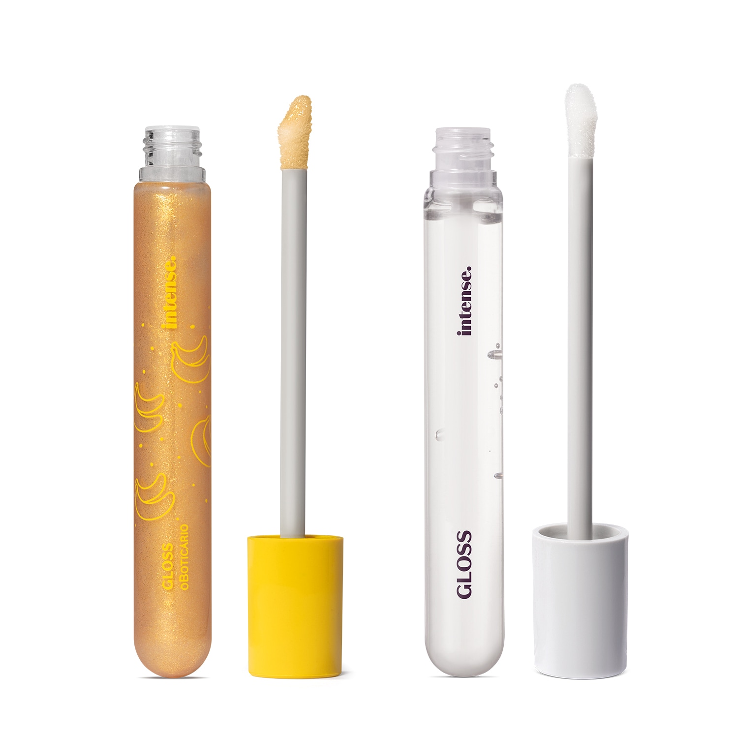 Combo Gloss Intense: Incolor 5ml + Banana 5,2ml > Combo Gloss Intense: Incolor 5ml + Banana 5,2ml