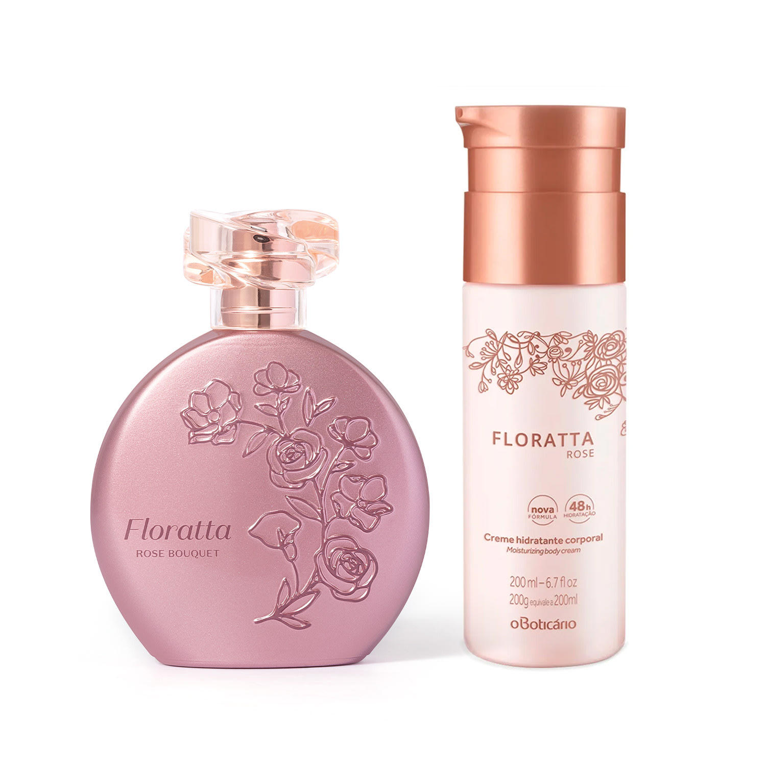 Combo Floratta Rose: Bouquet Desodorante Colônia 75ml + Creme Hidratante Desodorante Corporal 200ml > Combo Floratta Rose: Bouquet Desodorante Colônia 75ml + Creme Hidratante Desodorante Corporal 200ml