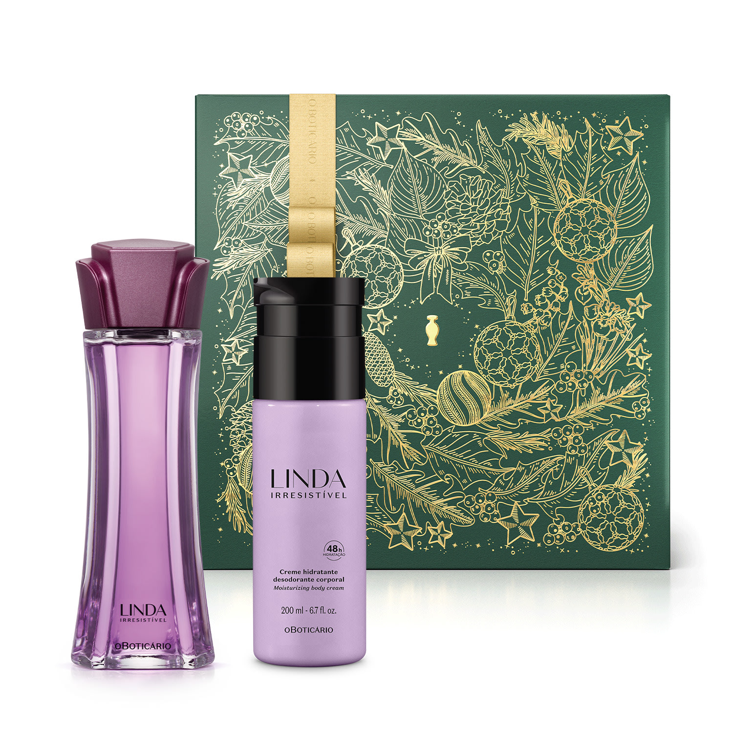 Combo Presente Linda Irresistível: Desodorante Colônia 100ml + Desodorante Hidratante 200ml + Caixa Presenteável > Combo Presente Linda Irresistível: Desodorante Colônia 100ml + Desodorante Hidratante 200ml + Caixa Presenteável