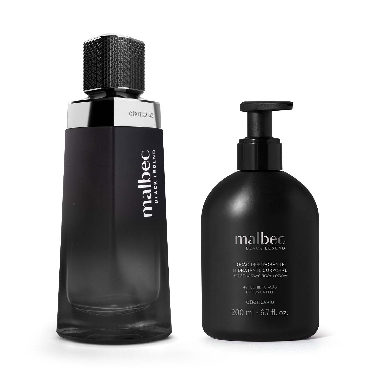 Combo Malbec Black Legend: Desodorante Colônia 100ml + Loção Corporal 200ml