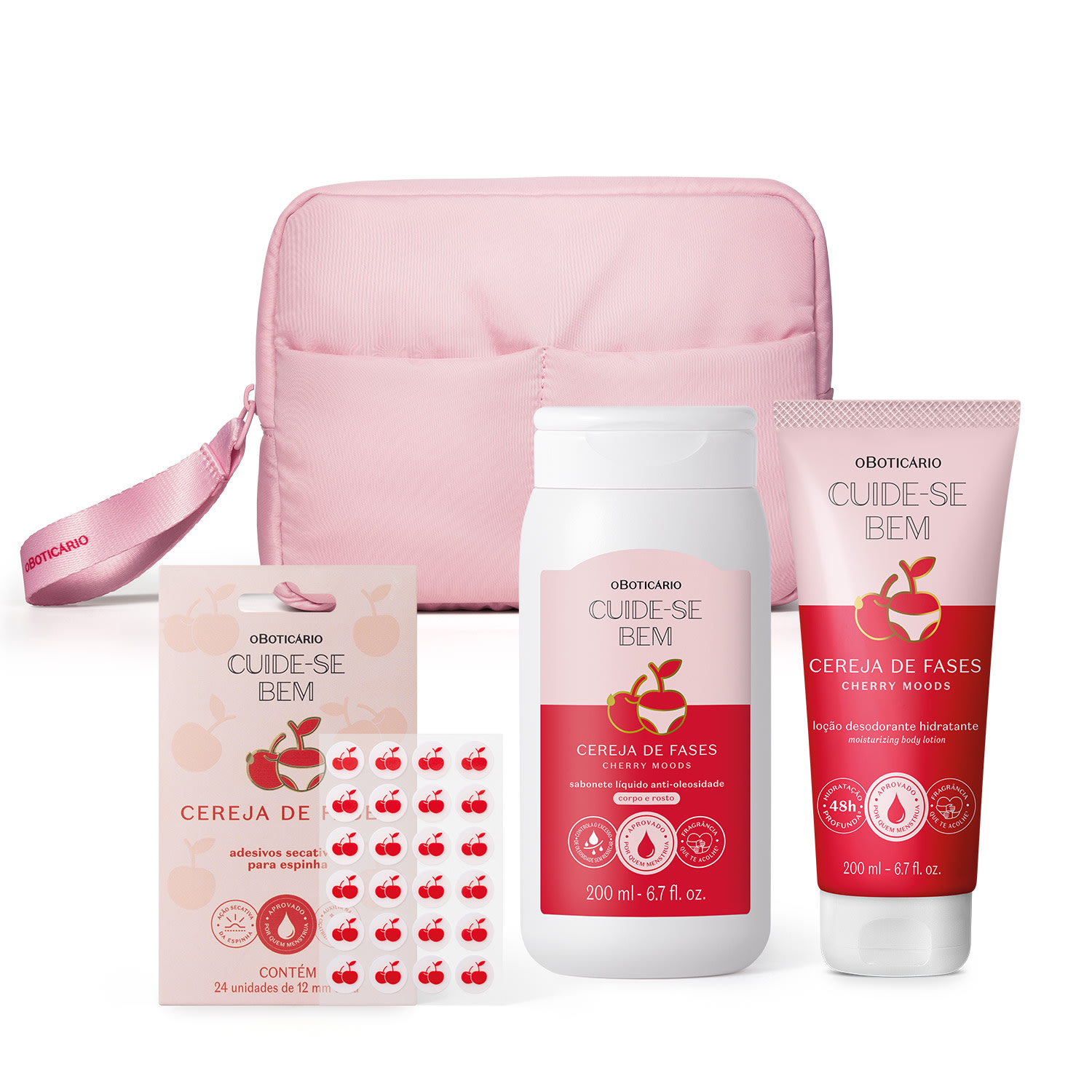 Combo Cuide-se Bem Cereja De Fases (4 itens) > Combo Cuide-se Bem Cereja De Fases (4 itens)