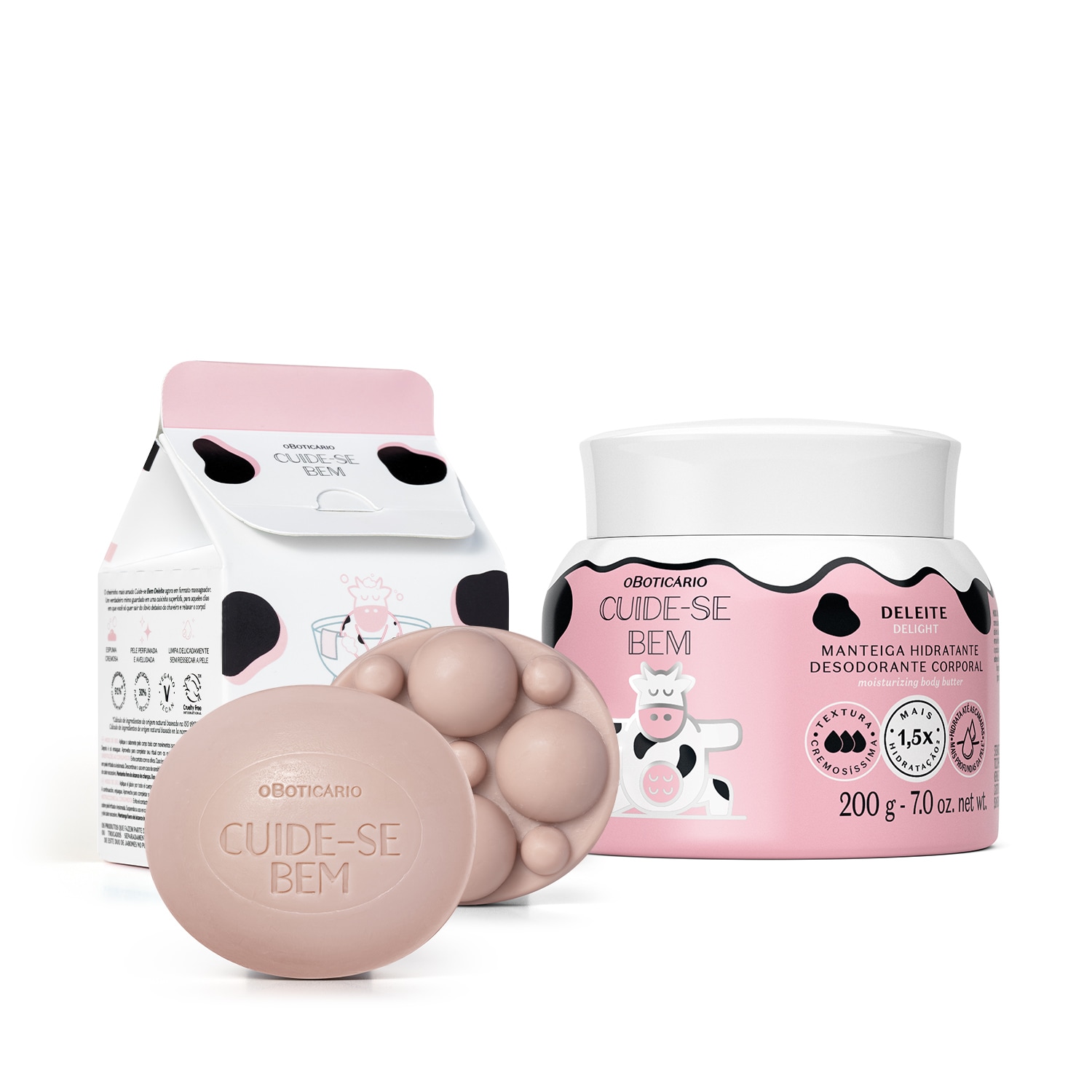 Combo Cuide-Se Bem Deleite: Manteiga Corporal 200g +Sabonete Em Barra 2x90g > Combo Cuide-Se Bem Deleite: Manteiga Corporal 200g +Sabonete Em Barra 2x90g