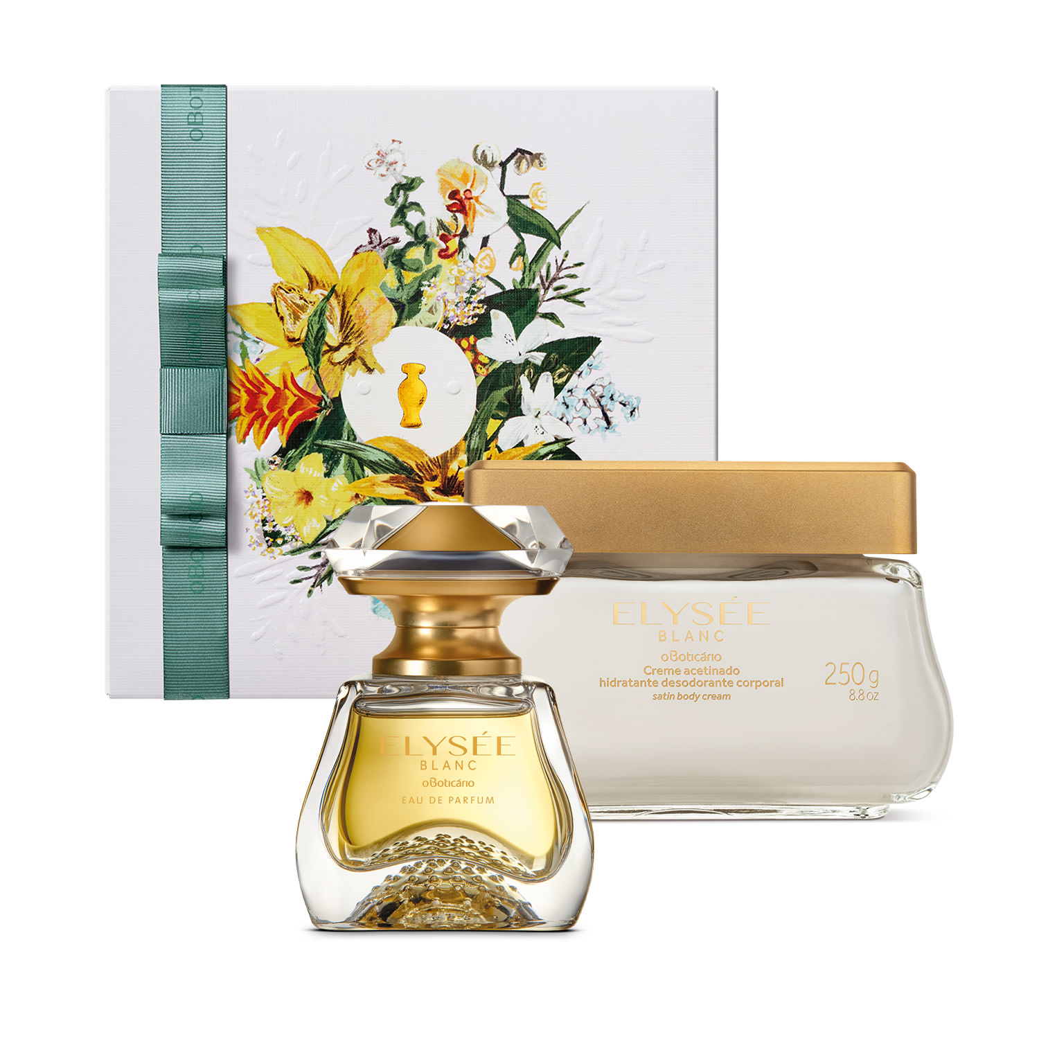 Combo Presente Dia Das Mães Elysée Blanc: Eau De Parfum 50ml + Creme Acetinado 250g