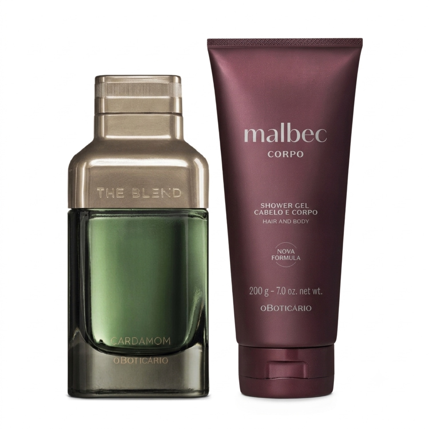 Combo The Blend Cardamom Eau de Parfum 100ml + Shower Gel Cabelo e Corpo Malbec 200g