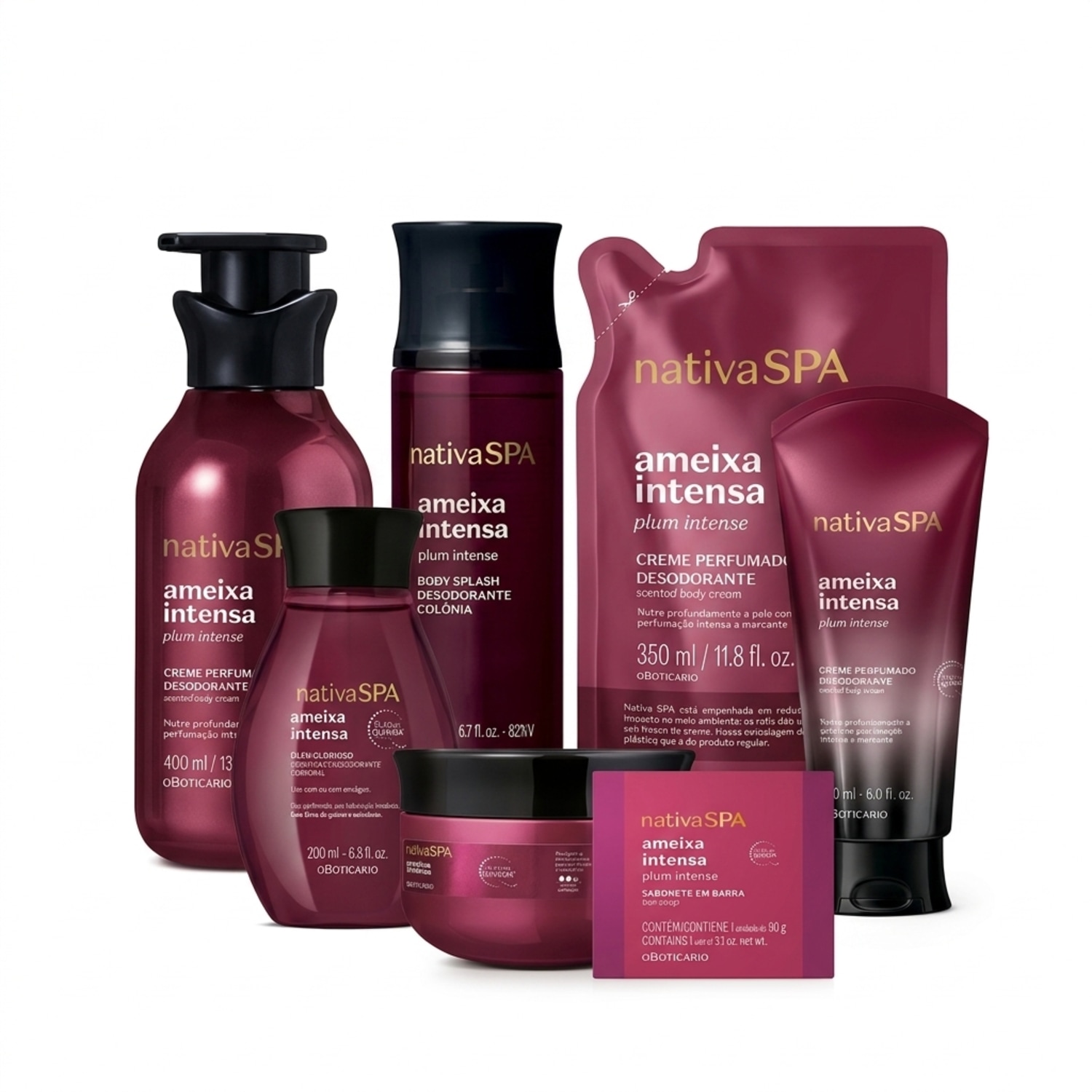 Combo Nativa Spa Ameixa Intensa (7 itens) > Combo Nativa Spa Ameixa Intensa (7 itens)