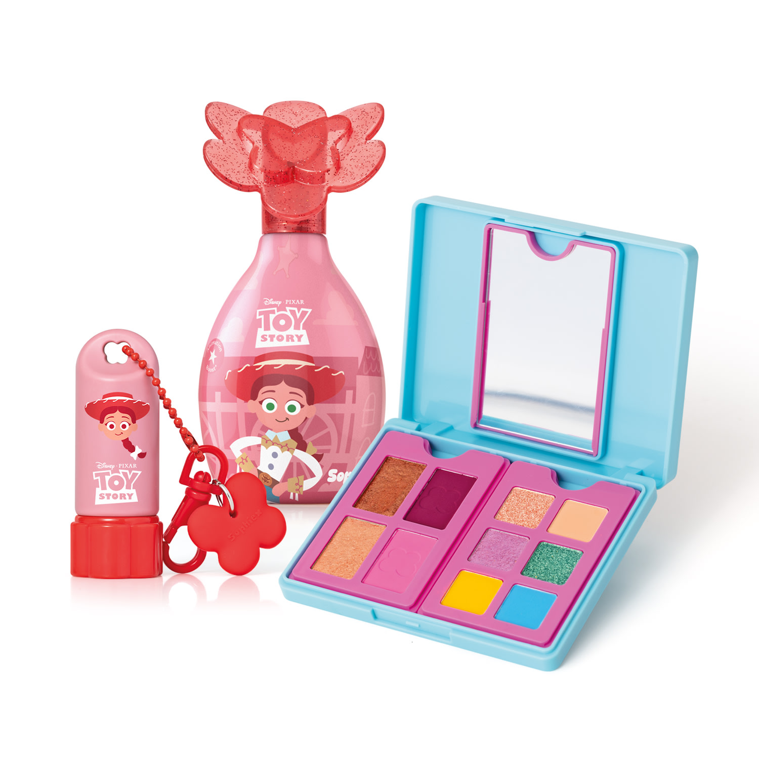 Combo Toy Story: Colônia Vaqueira Valente 100ml + Paleta Memórias Felizes 10g + Balm Labial 3g