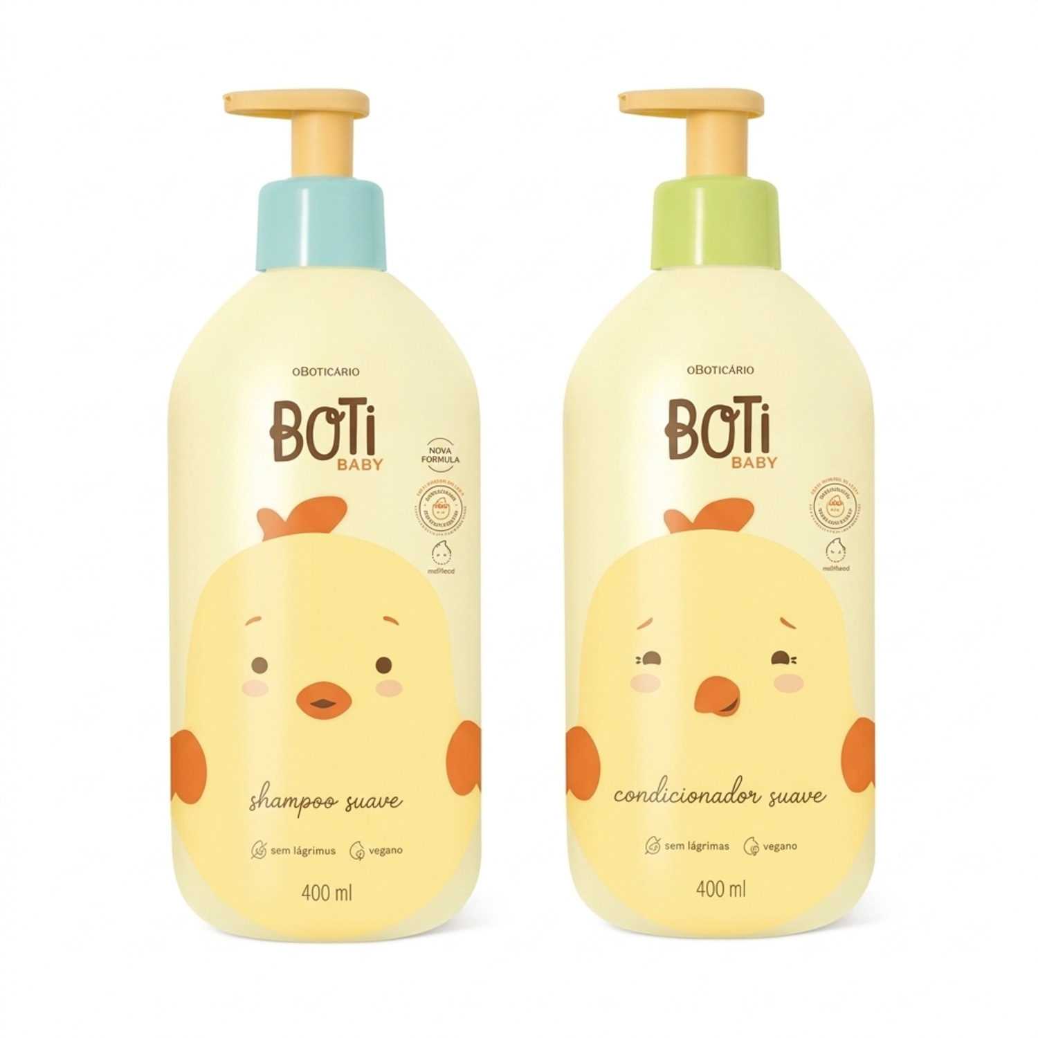 Combo Boti Baby: Shampoo Suave 400ml + Condicionador Suave 400ml