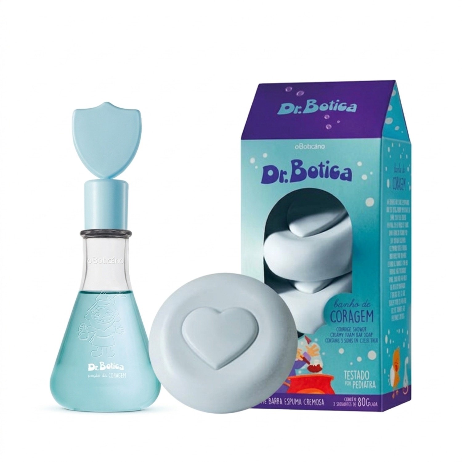 Combo Dr. Botica: Poção da Coragem 120ml + Sabonete Banho de Coragem 3x80g