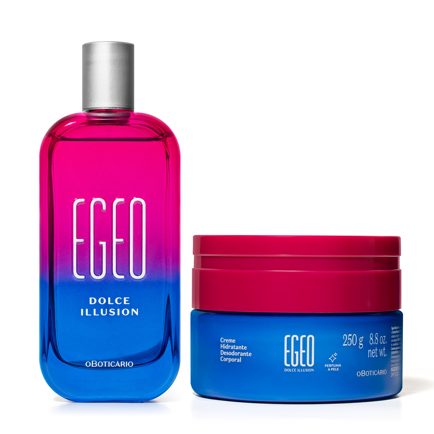 Combo Egeo Dolce Illusion: Desodorante Colônia 90ml + Creme Desodorante Corporal 250g > Combo Egeo Dolce Illusion: Desodorante Colônia 90ml + Creme Desodorante Corporal 250g
