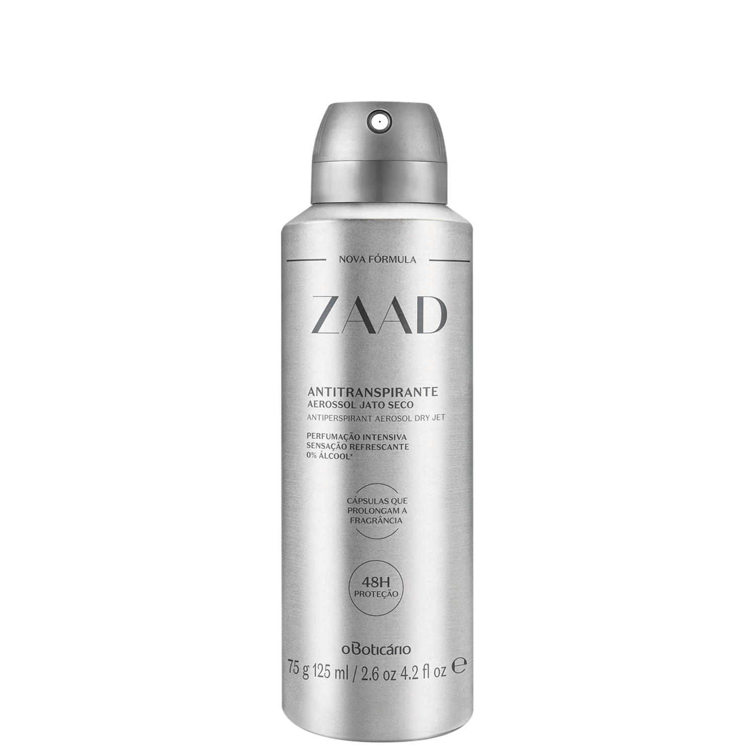 Desodorante Antitranspirante Aerossol Zaad 75g/125ml > Desodorante Antitranspirante Aerossol Zaad 75g/125ml