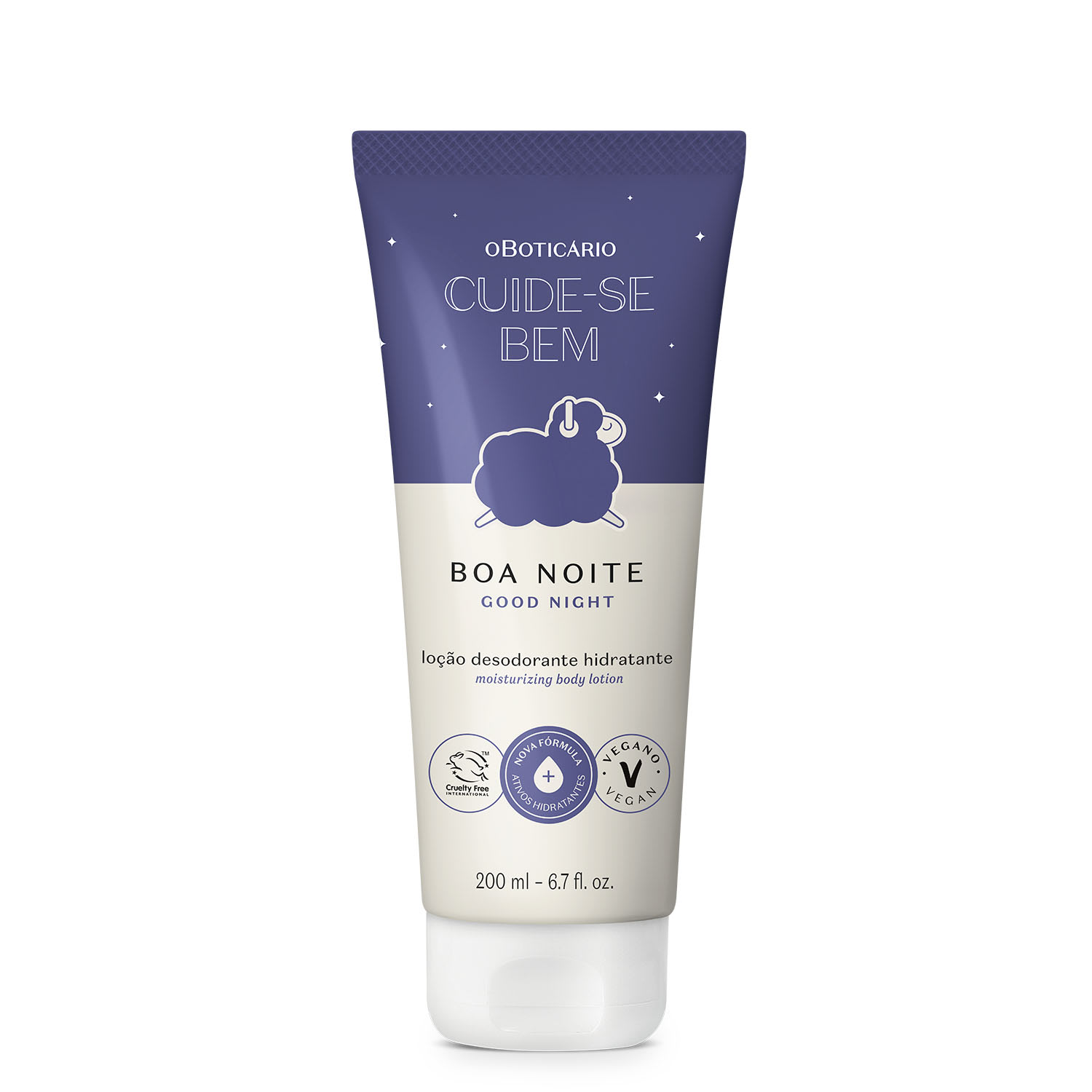 Loção Desodorante Hidratante Corporal Cuide-se Bem Boa Noite 200ml > Loção Desodorante Hidratante Corporal Cuide-se Bem Boa Noite 200ml