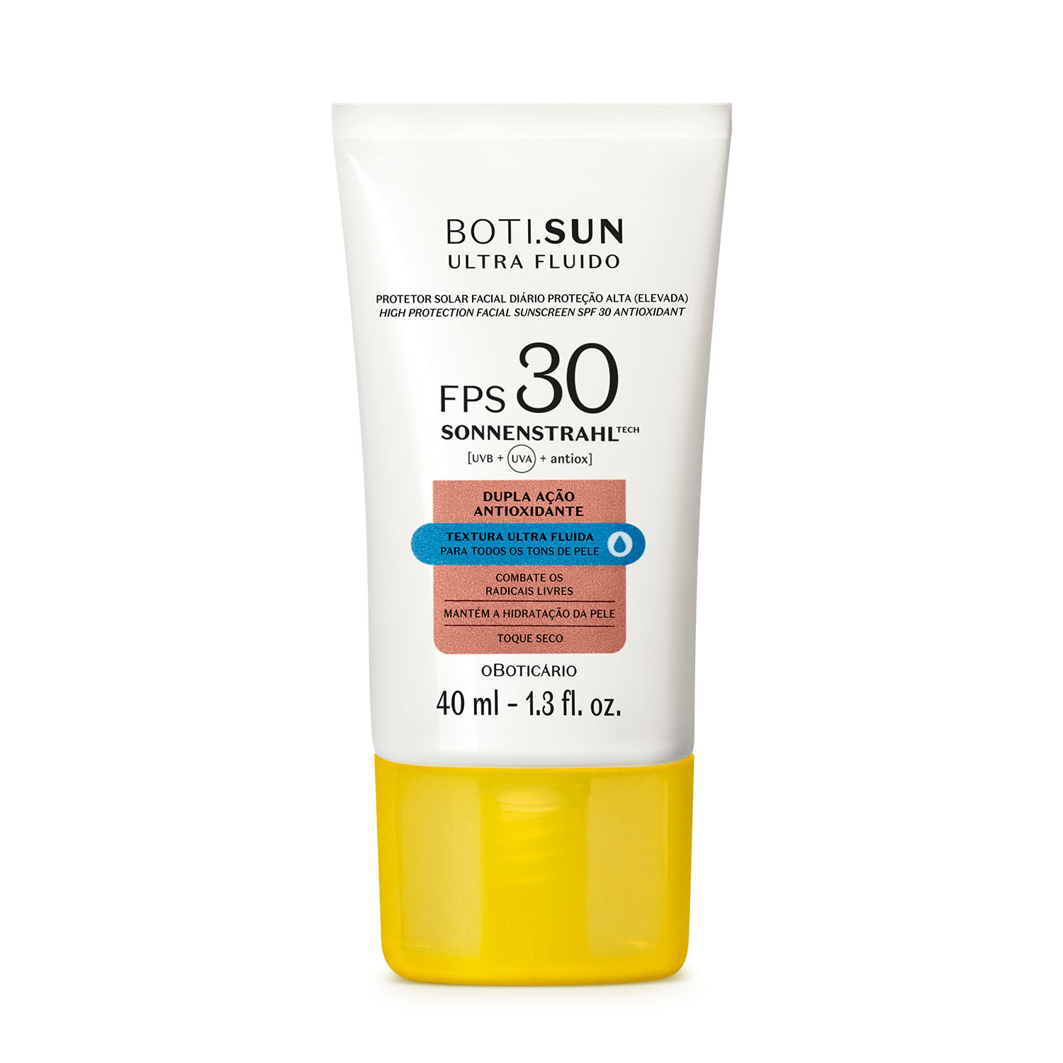 Protetor Solar Facial Antioxidante FPS30 Boti. Sun Ultra Fluido 40ml > Protetor Solar Facial Antioxidante FPS30 Boti. Sun Ultra Fluido 40ml
