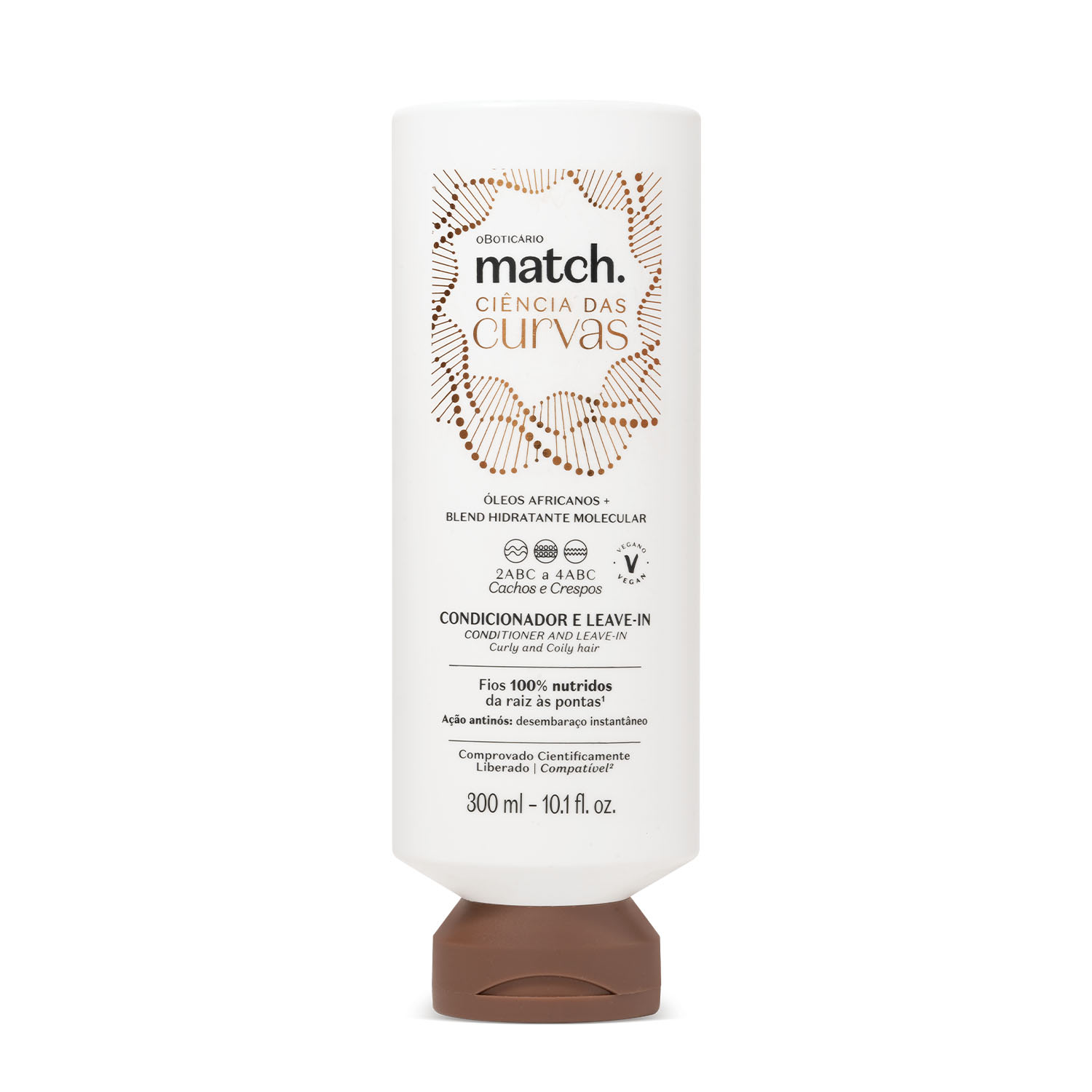 Condicionador E Leave-In Match Ciência das Curvas 300ml