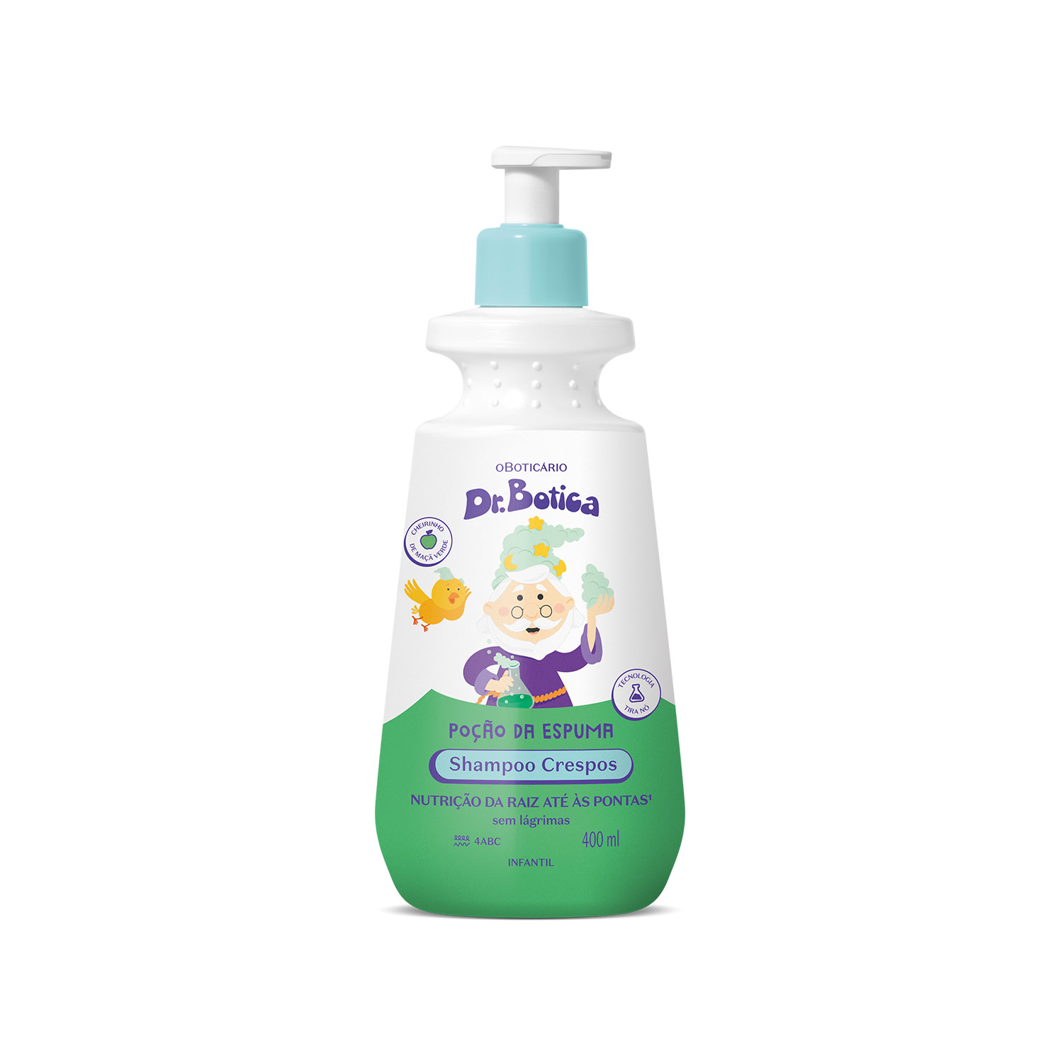 Shampoo Infantil Cabelos Crespos 4 ABC Dr. Botica Poção da Espuma 400ml > Shampoo Infantil Cabelos Crespos 4 ABC Dr. Botica Poção da Espuma 400ml