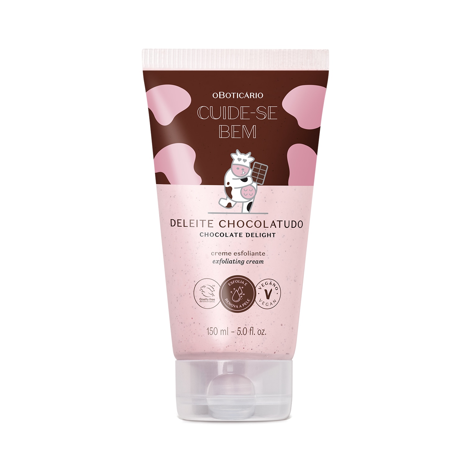 Creme Esfoliante Corporal Cuide-se Bem Deleite Chocolatudo 150ml > Creme Esfoliante Corporal Cuide-se Bem Deleite Chocolatudo 150ml