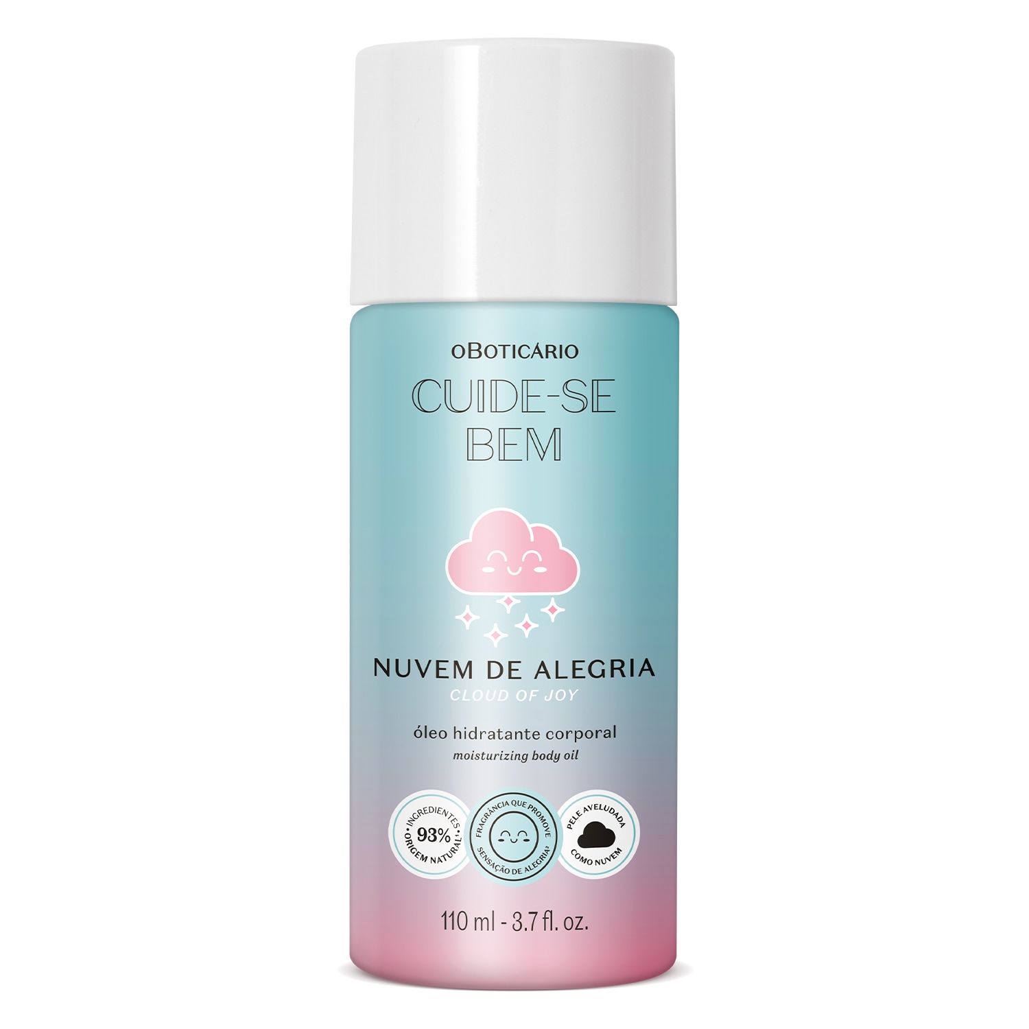 Óleo Hidratante Corporal Cuide-se Bem Nuvem de Alegria 110ml > Óleo Hidratante Corporal Cuide-se Bem Nuvem de Alegria 110ml