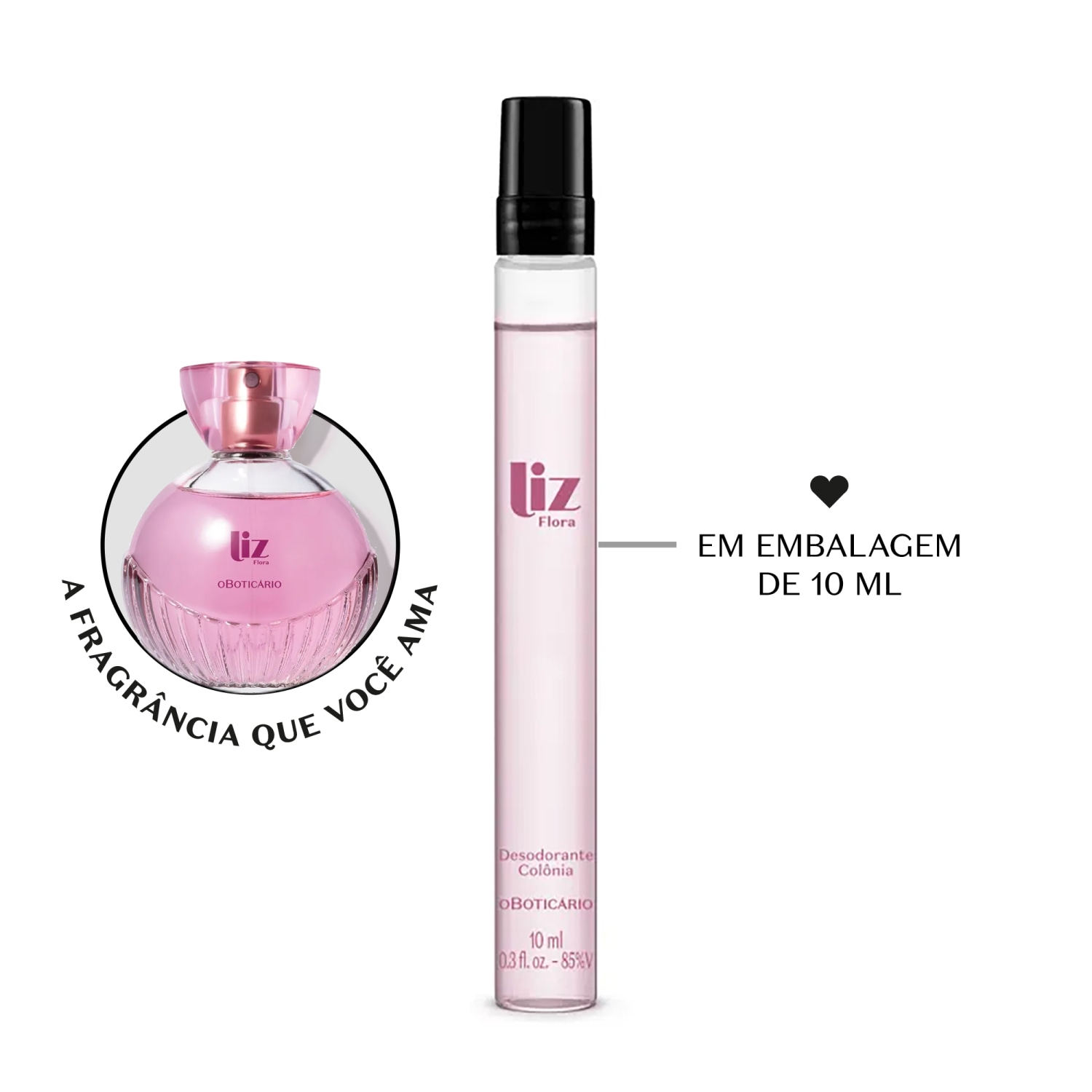 Liz Flora Desodorante Colônia 10ml > Liz Flora Desodorante Colônia 10ml