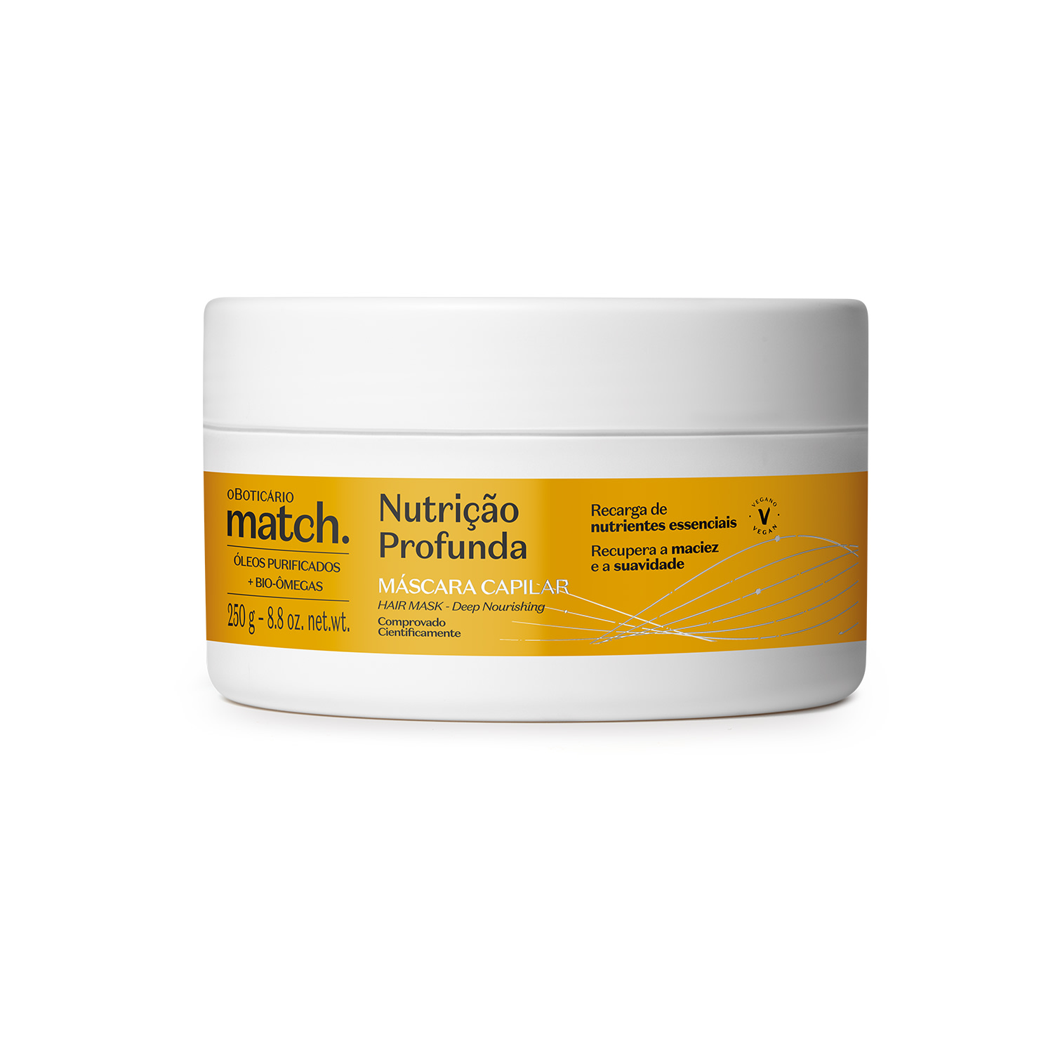 Máscara Capilar Nutrição Profunda 250g > Máscara Capilar Nutrição Profunda 250g