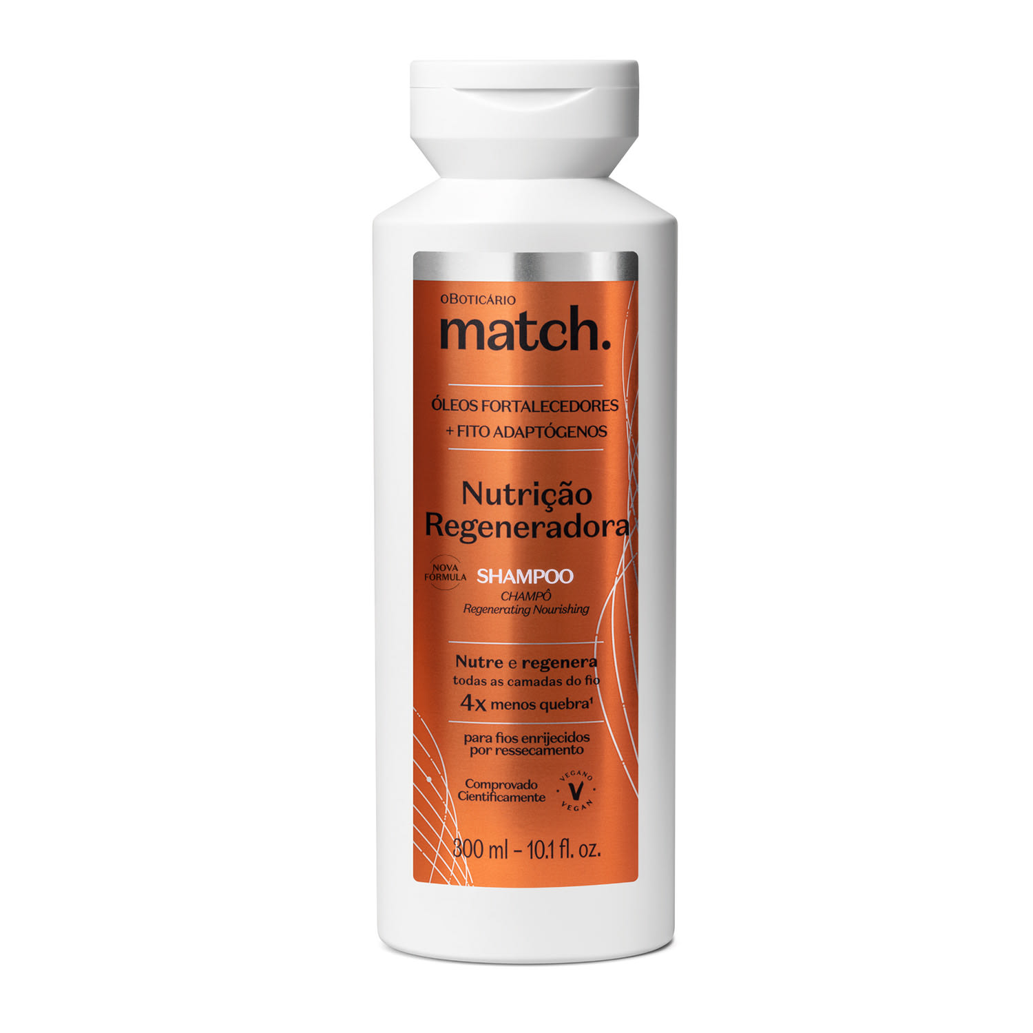 Shampoo Match Nutrição Regeneradora 300ml > Shampoo Match Nutrição Regeneradora 300ml