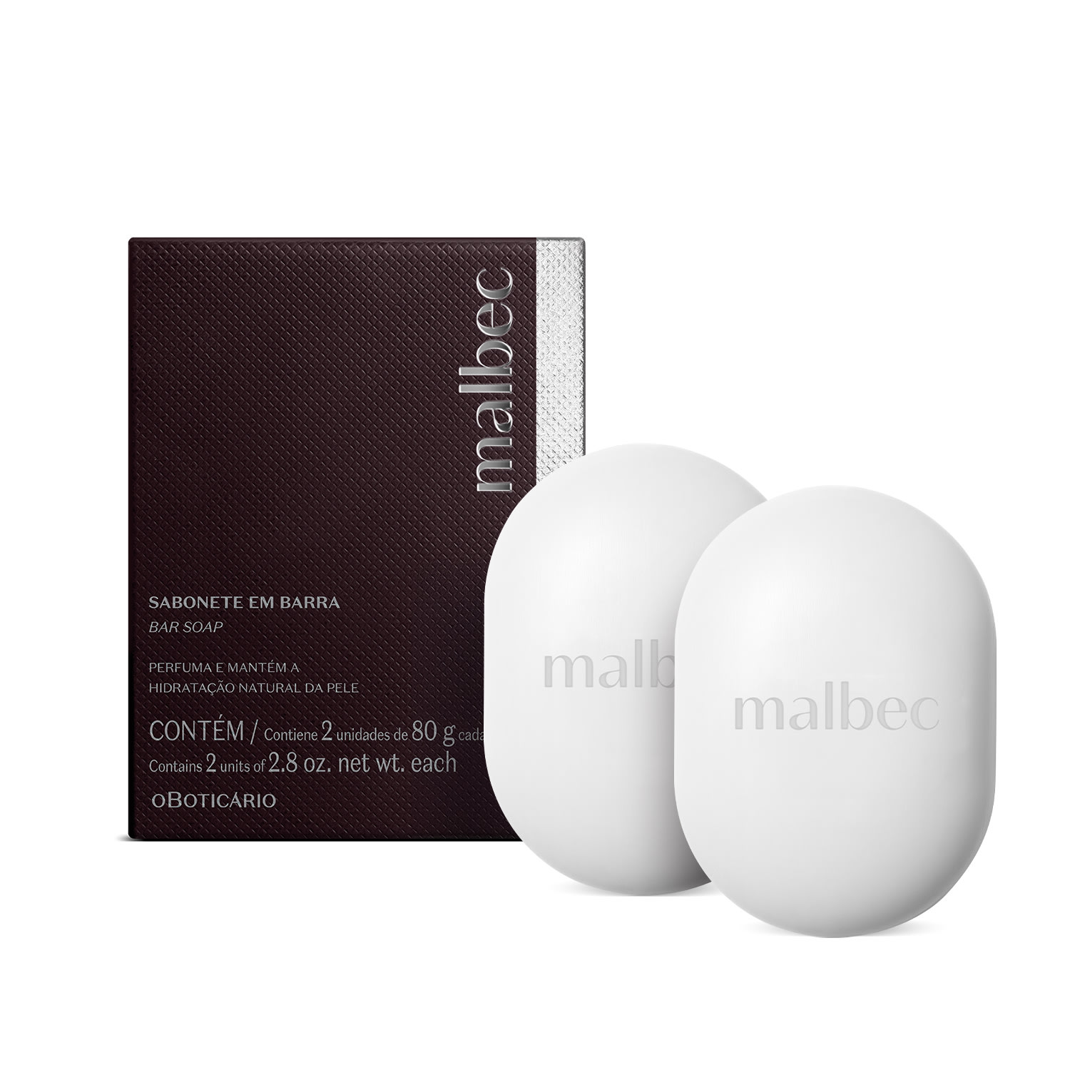 Sabonete em Barra Malbec 2x80g > Sabonete em Barra Malbec 2x80g