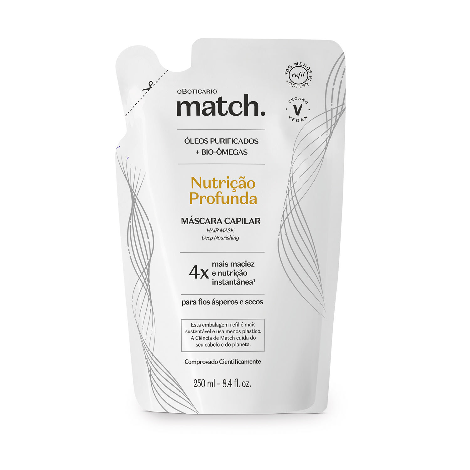 Refil Máscara Capilar Nutrição Profunda 250ml