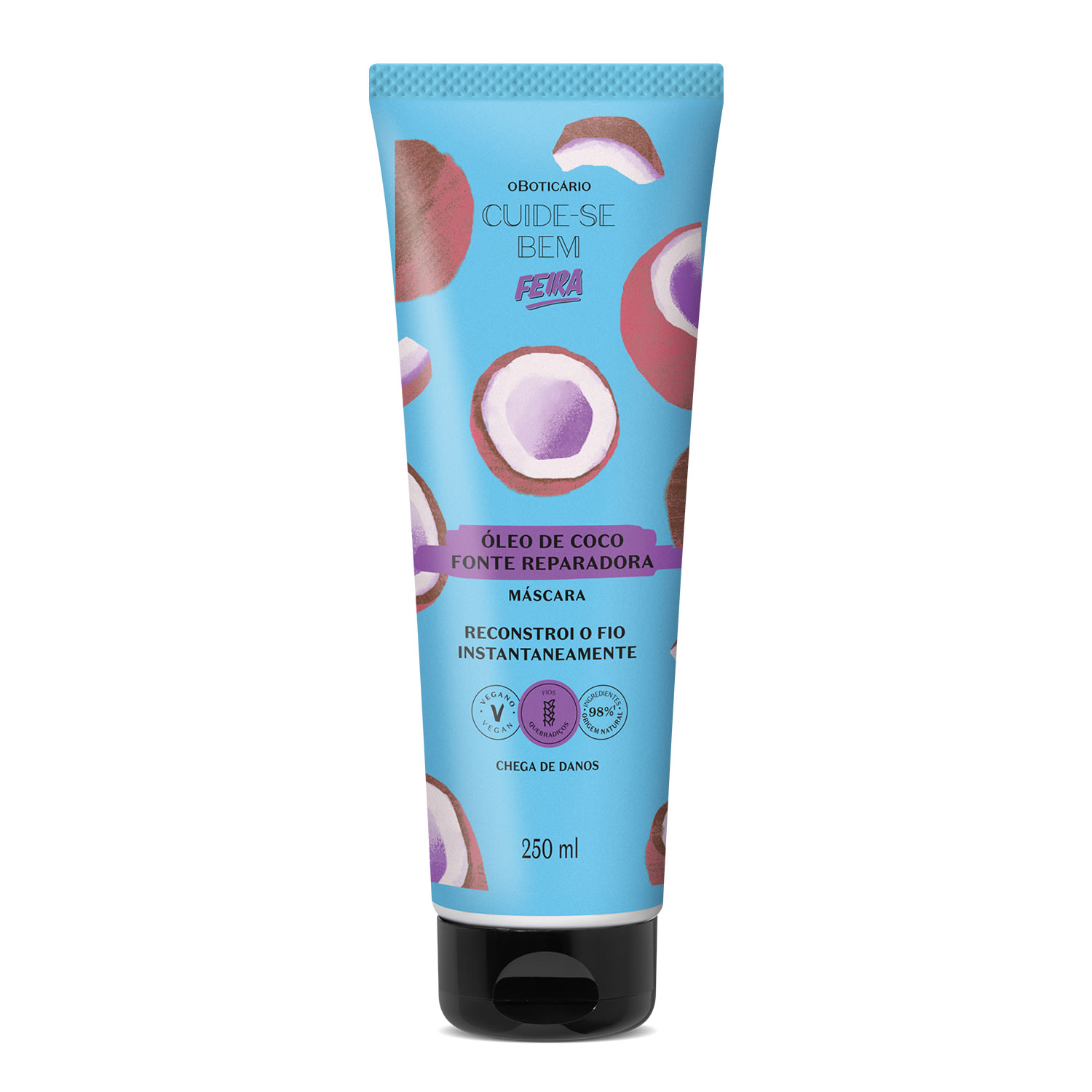 Máscara Capilar Cuide-se Bem Feira Óleo de Coco 250ml > Máscara Capilar Cuide-se Bem Feira Óleo de Coco 250ml