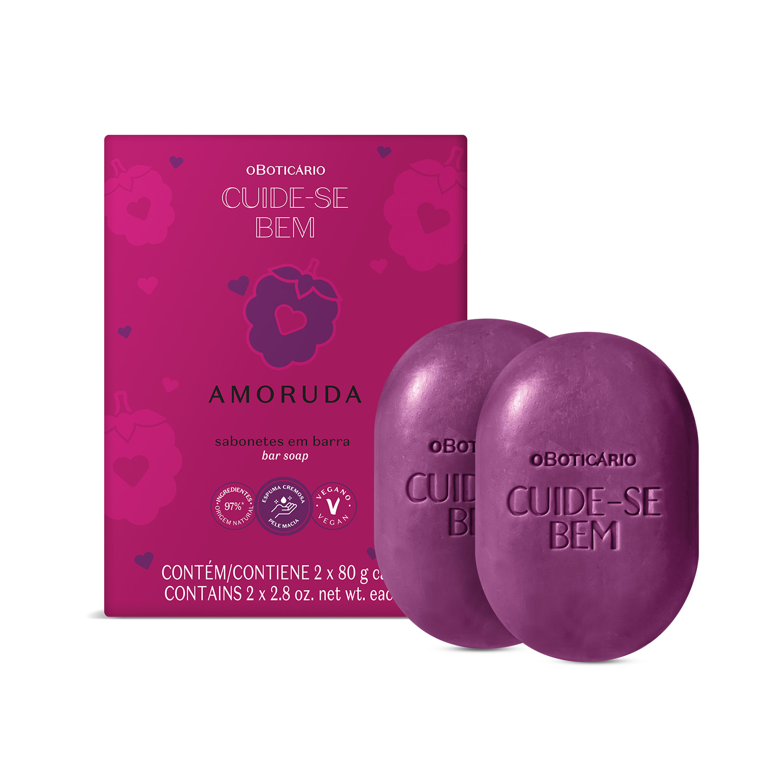 Kit Sabonetes Em Barra Cuide-se Bem Amoruda 2x80g > Kit Sabonetes Em Barra Cuide-se Bem Amoruda 2x80g