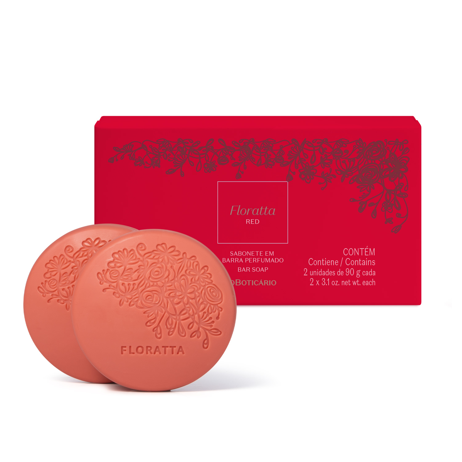 Sabonetes em Barra Floratta Red 2x90g > Sabonetes em Barra Floratta Red 2x90g