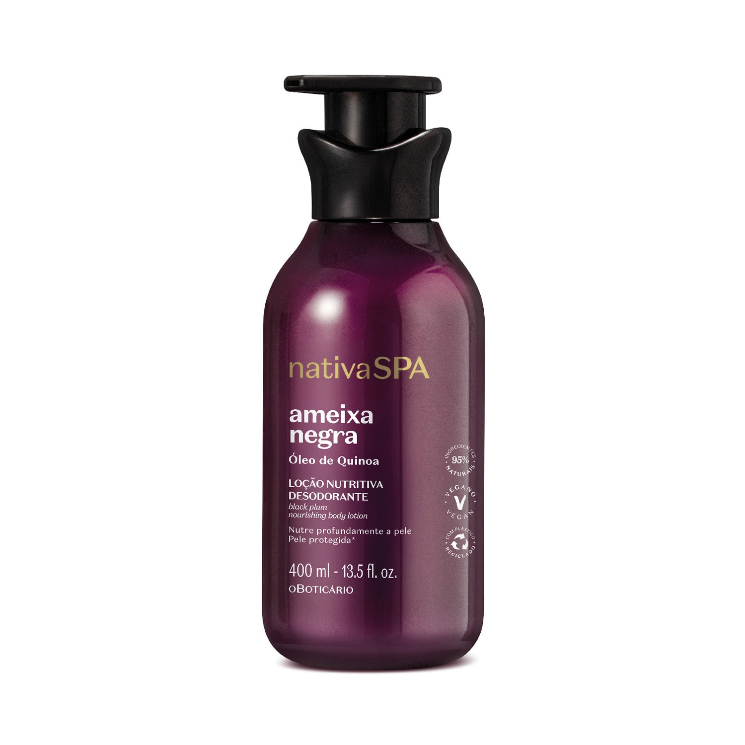 Loção Hidratante Desodorante Corporal Nativa Spa Ameixa Negra 400ml