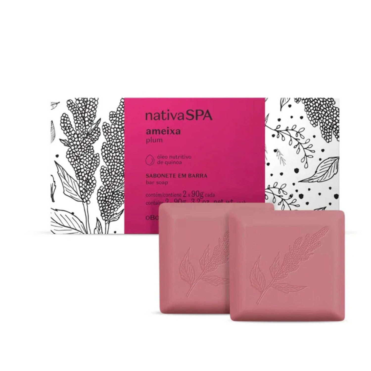 Kit Sabonetes em Barra Nativa SPA Ameixa 2X90g > Kit Sabonetes em Barra Nativa SPA Ameixa 2X90g