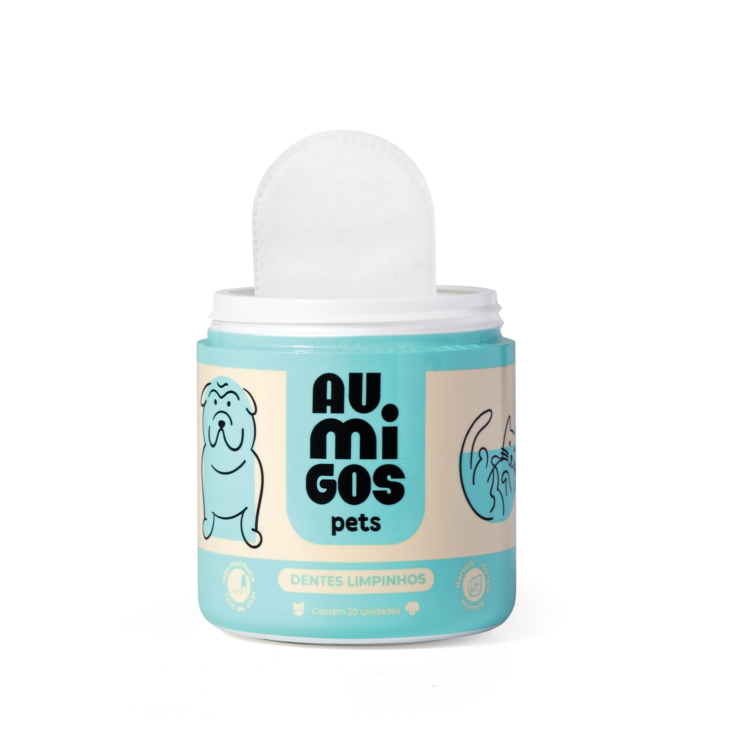 Dedal Dental Para Cachorro E Gato 30 unidades > Dedal Dental Para Cachorro E Gato 30 unidades