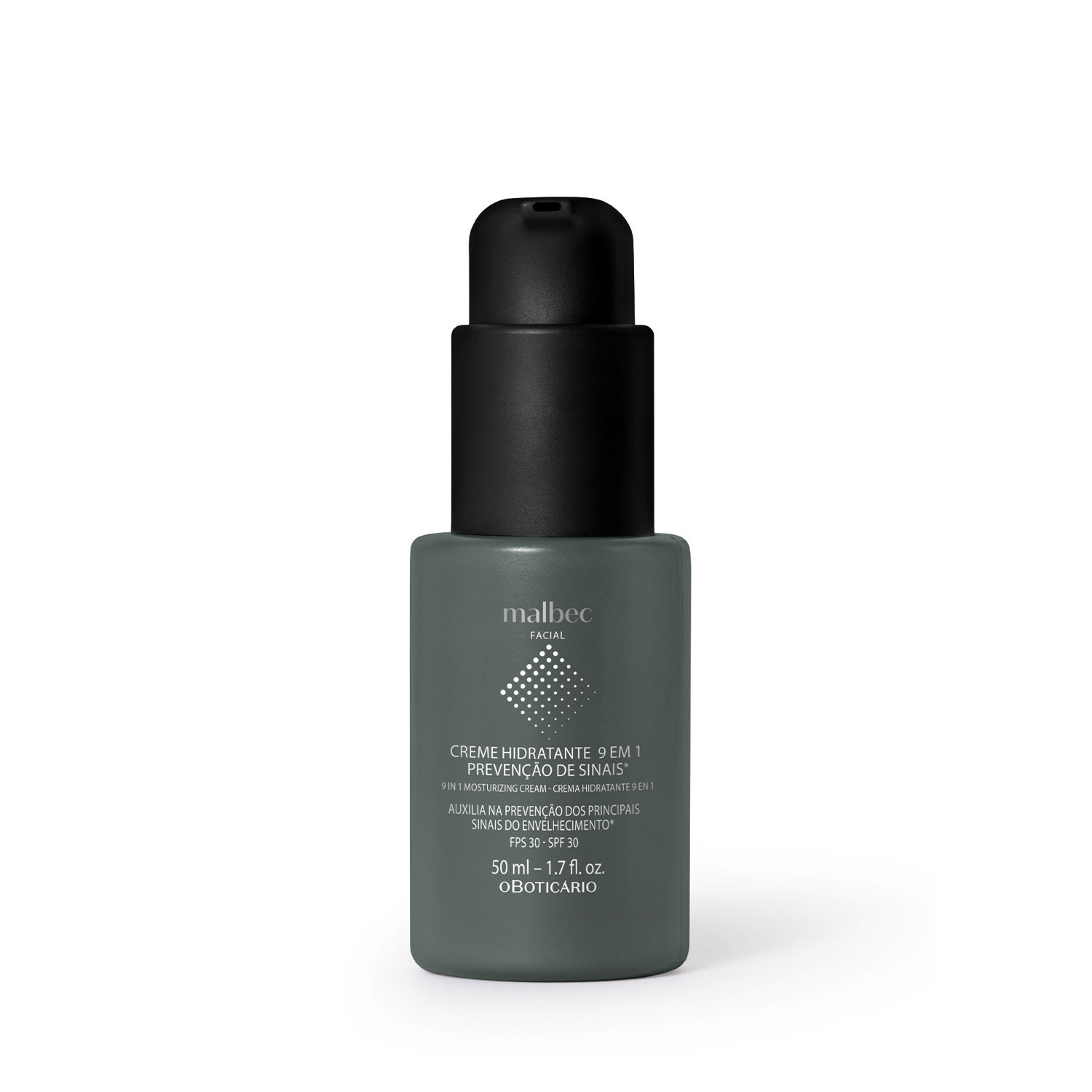 Creme Hidratante Antissinais 9 em 1 Malbec Facial 50ml