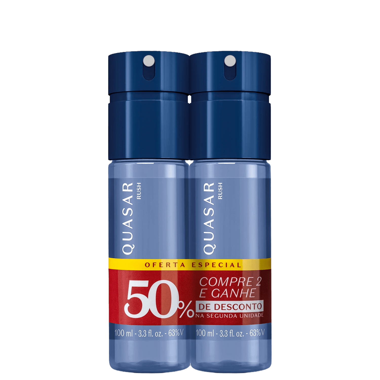 Kit Quasar Rush o Boticário - Body Desodorante Spray (2 Produtos)