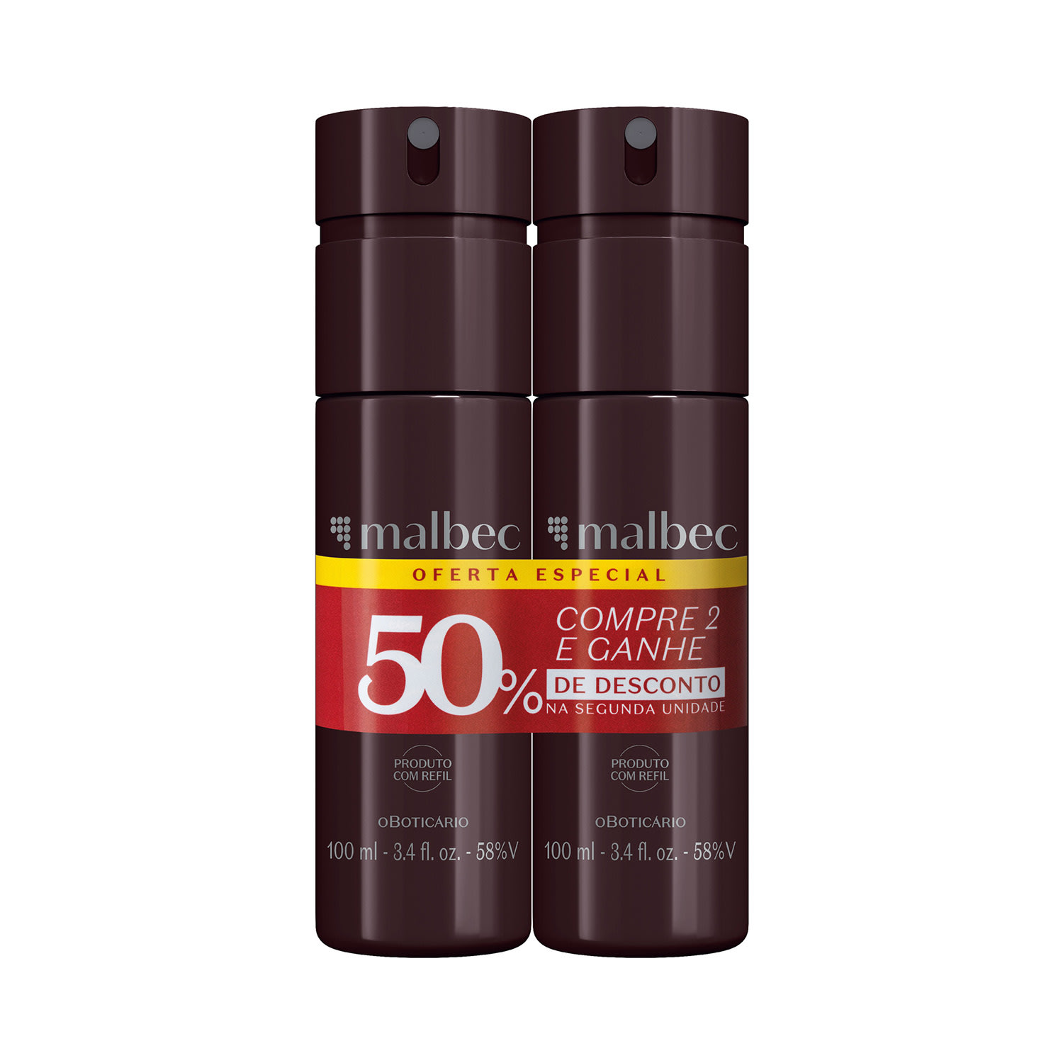 Kit Body Spray Malbec 100ml (2 unidades) > Kit Body Spray Malbec 100ml (2 unidades)