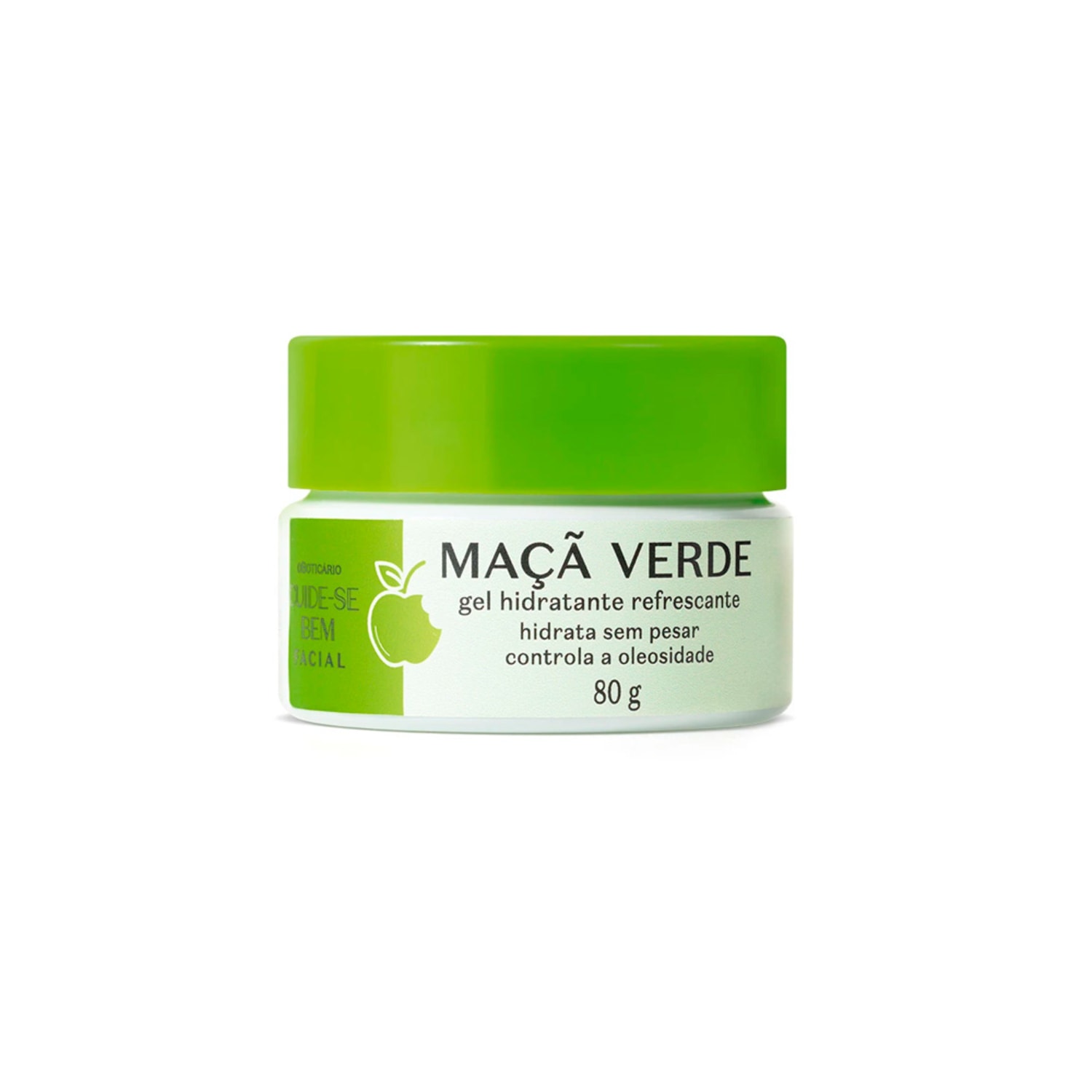 Gel Hidratante Refrescante Facial Cuide-se Bem Feira Maçã Verde 80g > Gel Hidratante Refrescante Facial Cuide-se Bem Feira Maçã Verde 80g