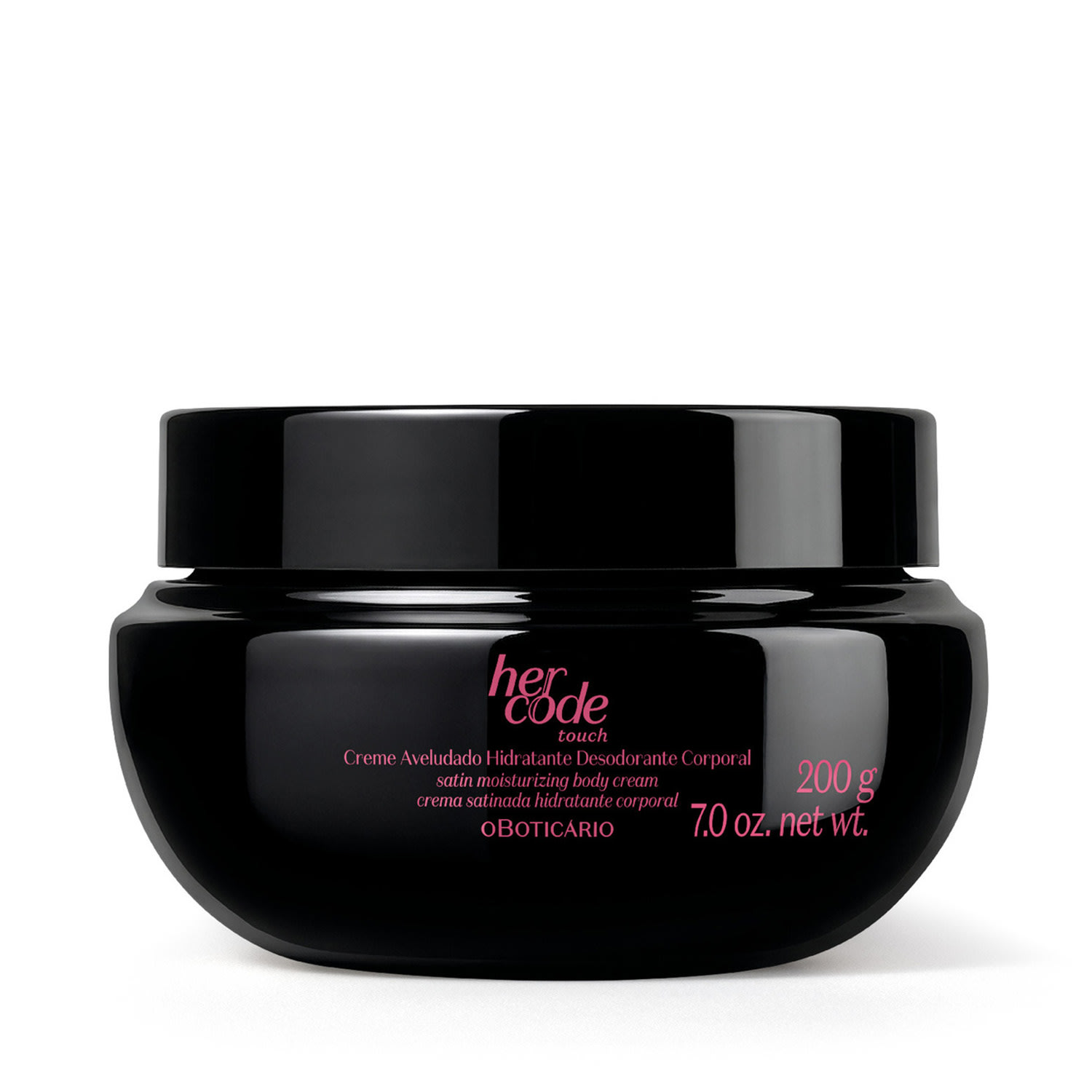 Creme Aveludado Hidratante Desodorante Corporal Her Code Touch 200g