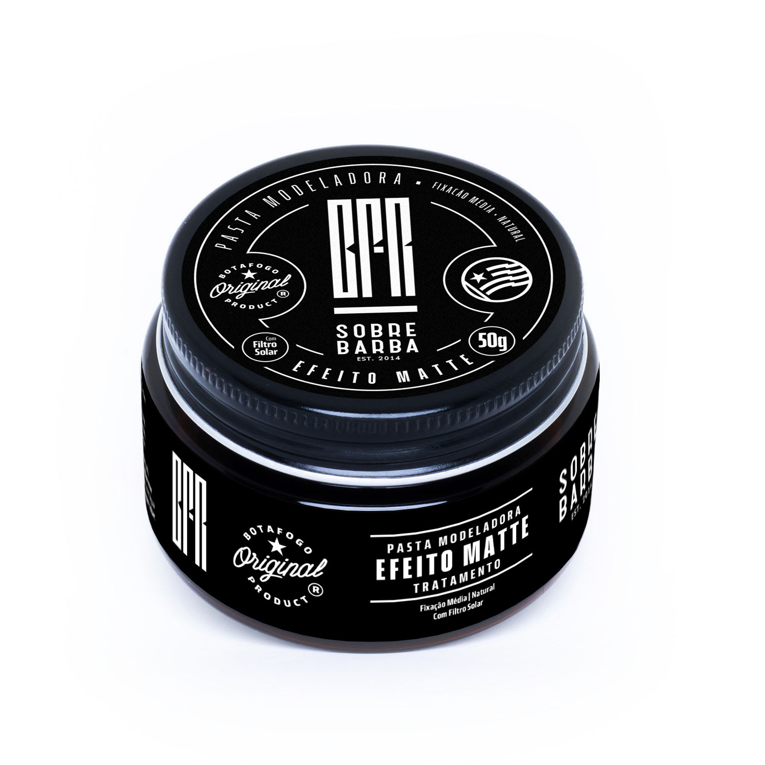 Pasta Modeladora Sobrebarba - Edição Botafogo - Efeito Matte 50g