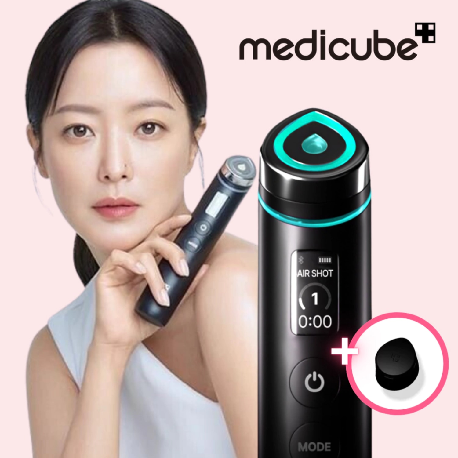 Medicube Booster Pro AGE-R + Case Simples (Preto)